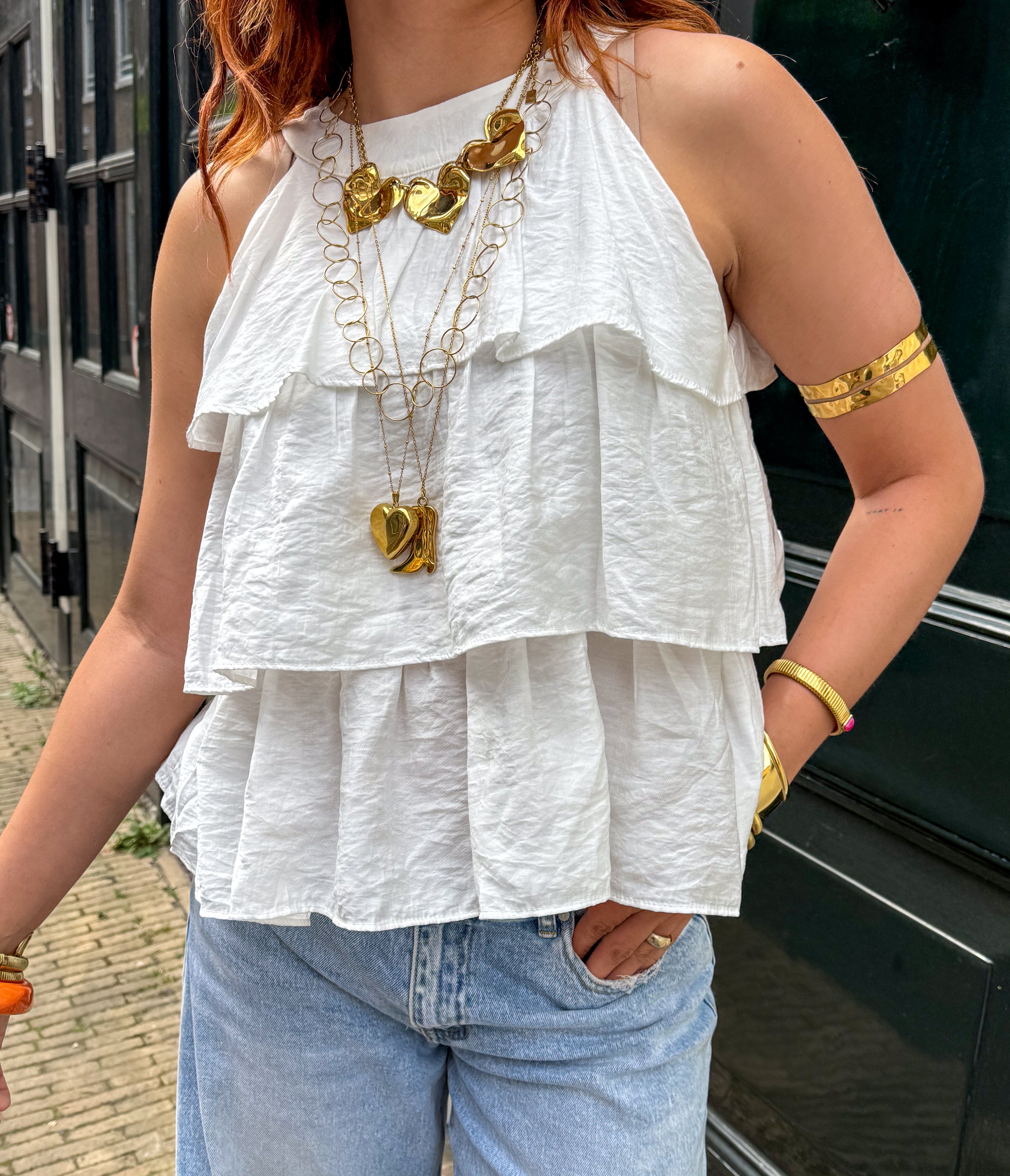 Breeze Halter Top White