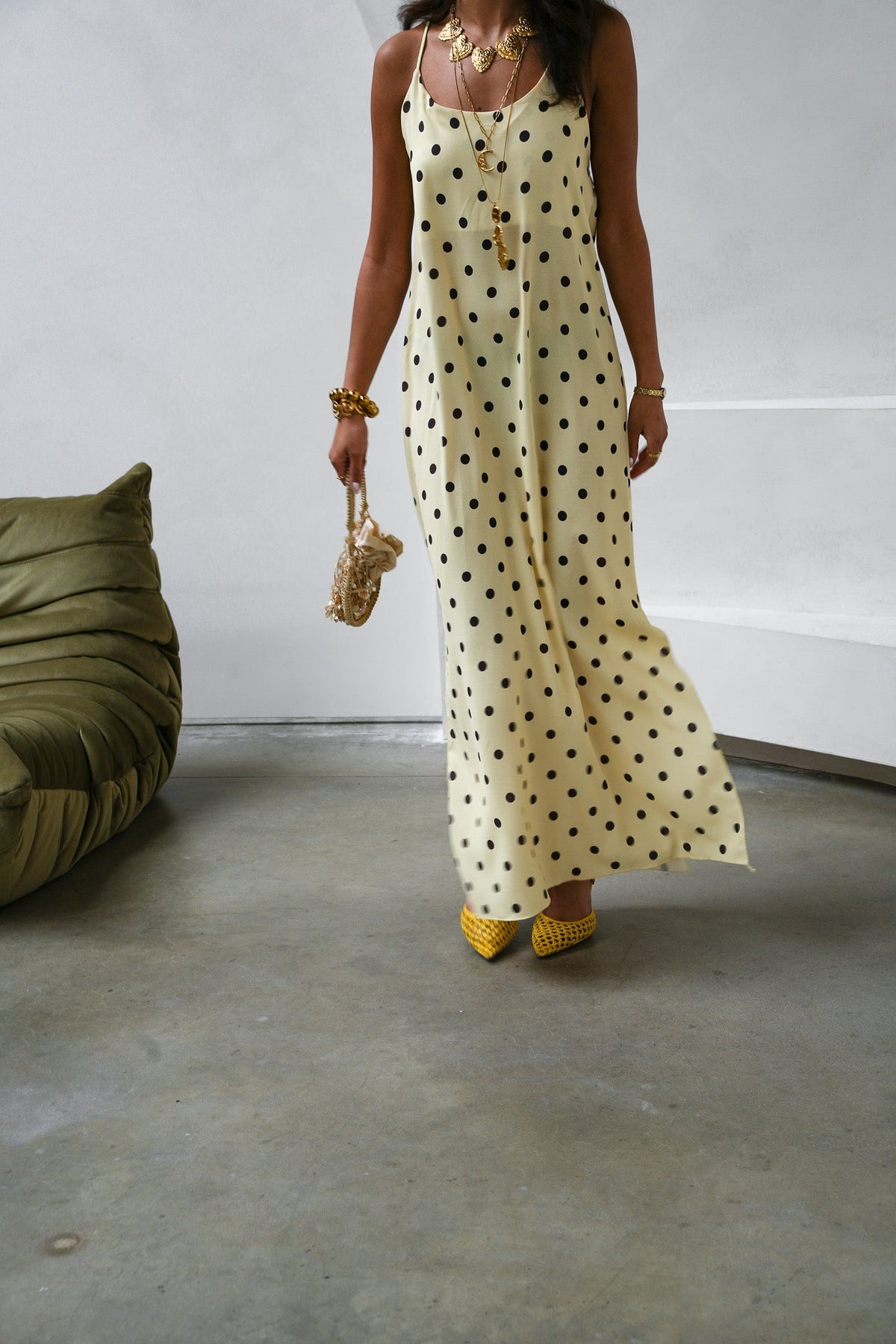 Olvidarte Jurk | Yellow