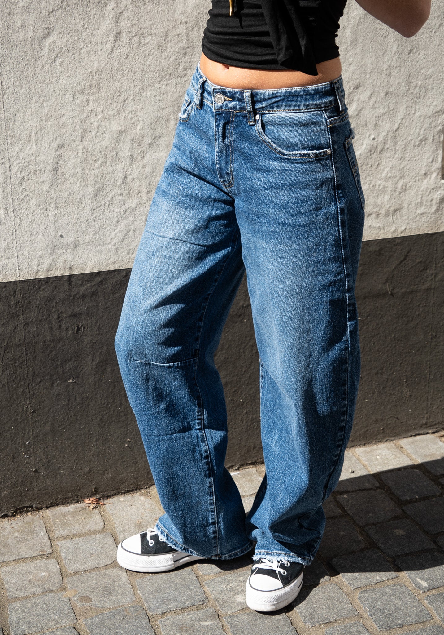 Jean Baggy Balloon Fit Bleu Vintage