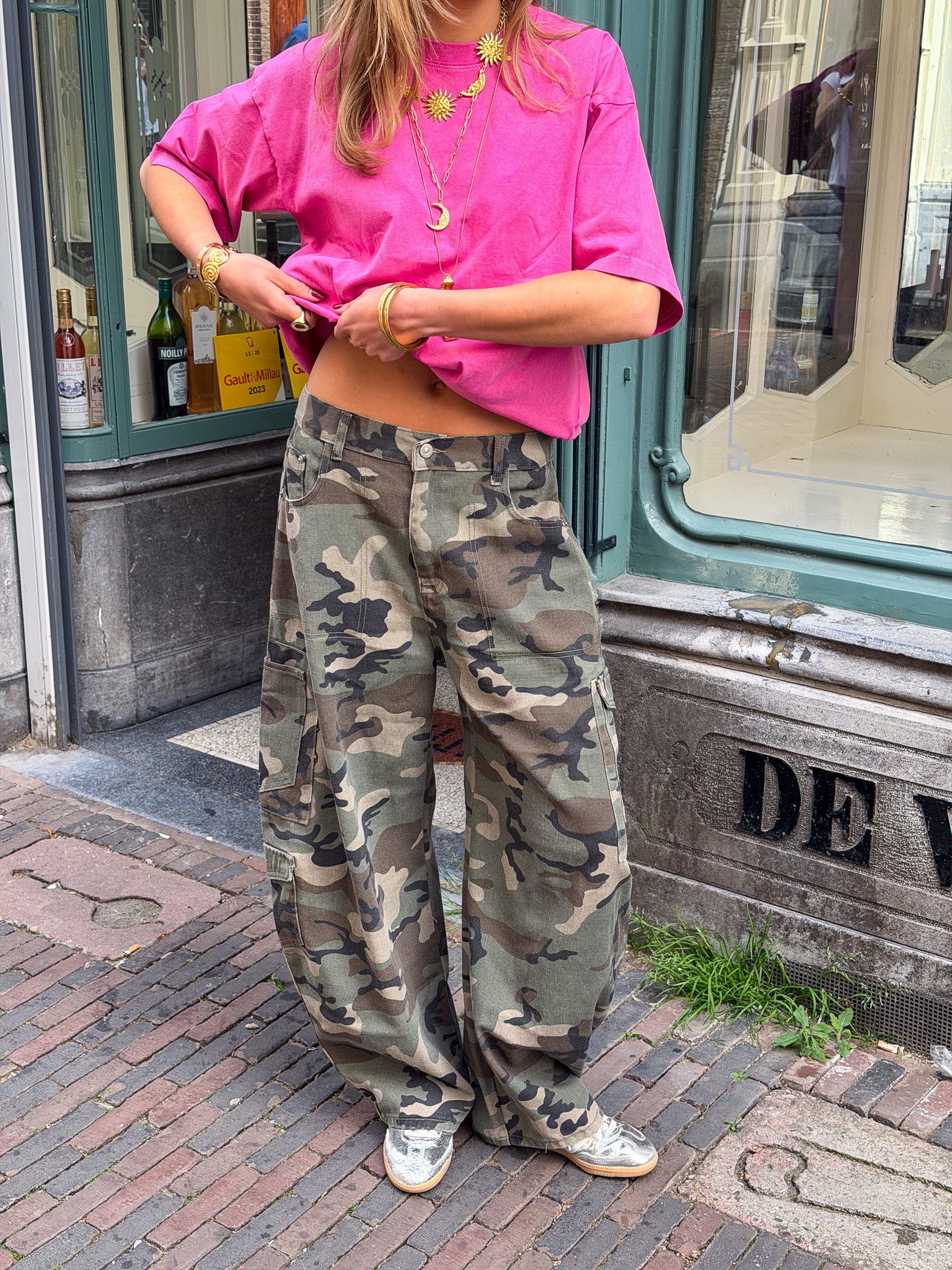 Camo Barrel Jeans