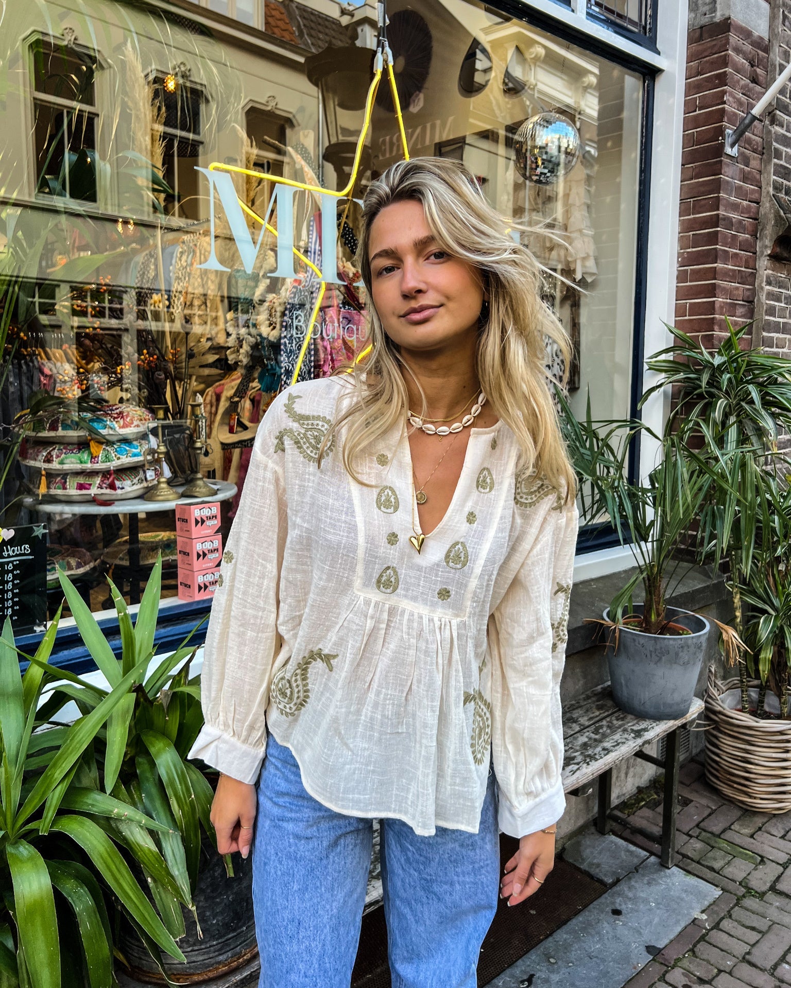 Cancun Blouse Olive