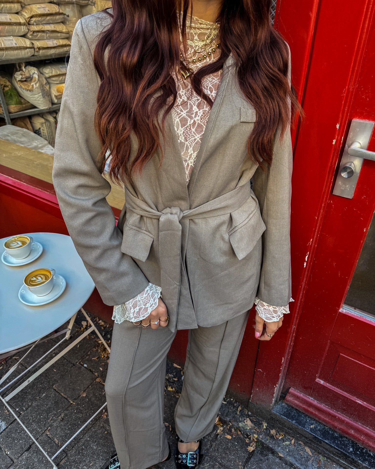 Carmen Blazer Taupe
