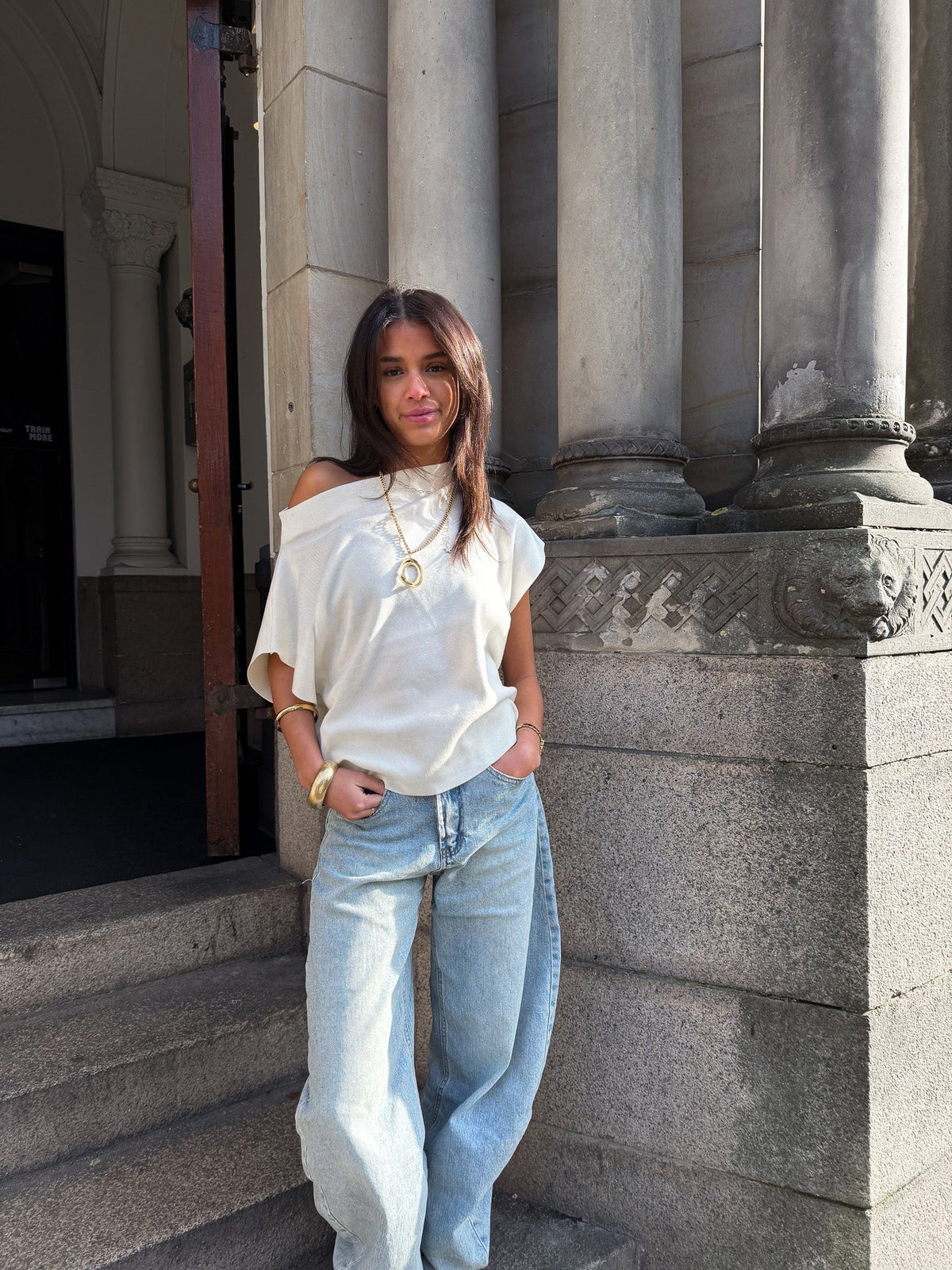 Carmen Off Shoulder Top | Off White