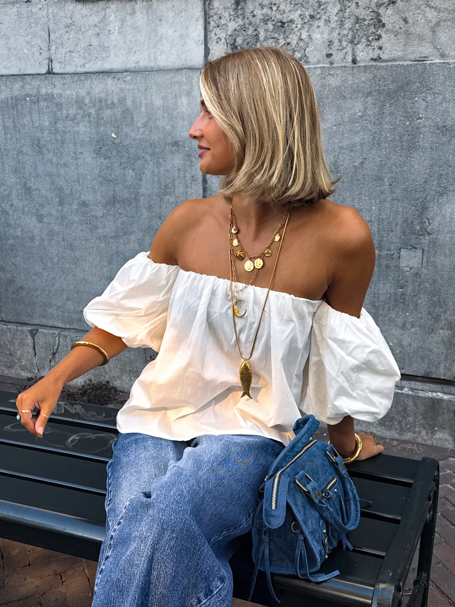 Catwalk Off Shoulder Top Wit