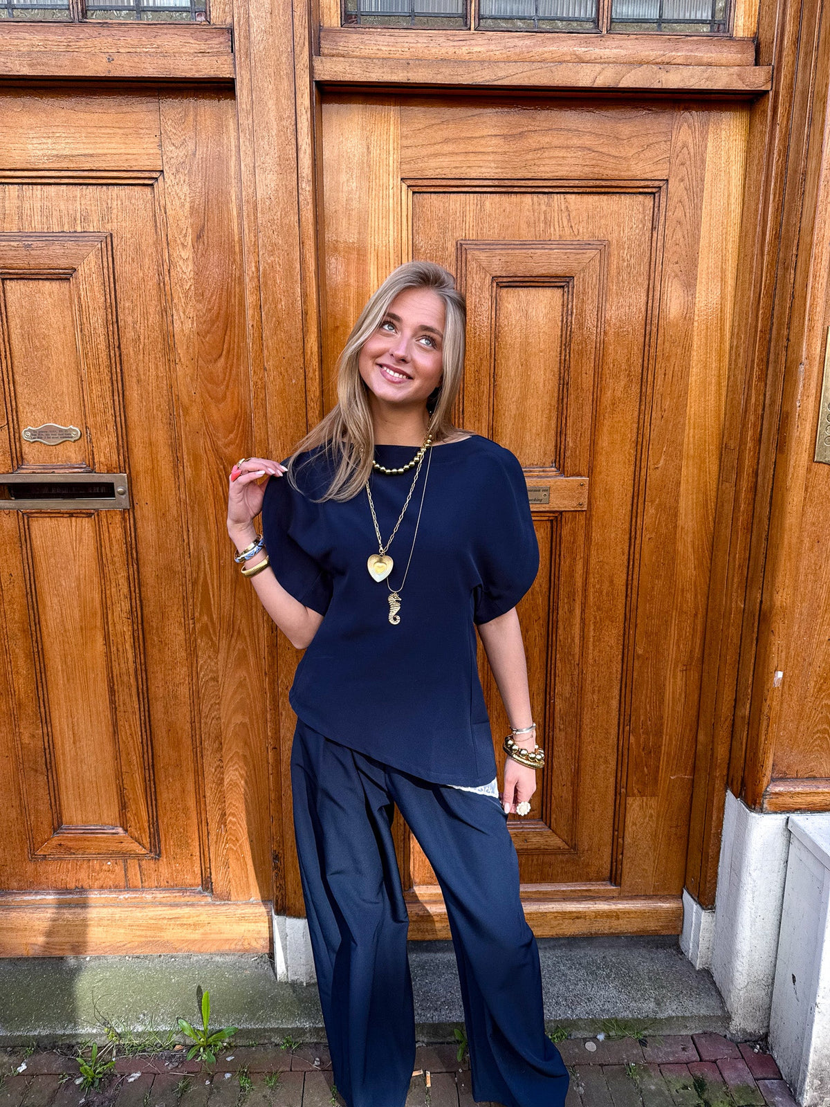 Celine Top | Navy