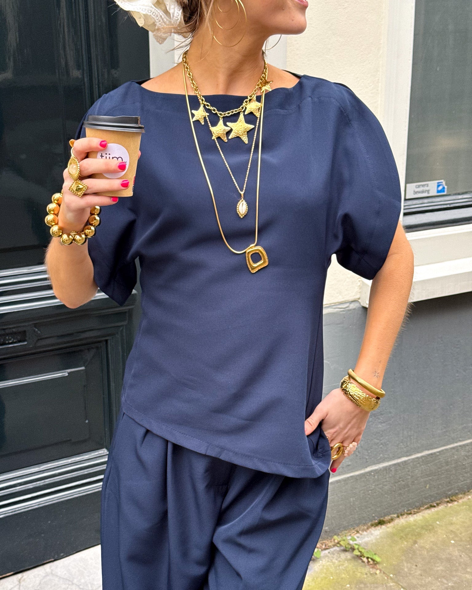 Celine Top Navy