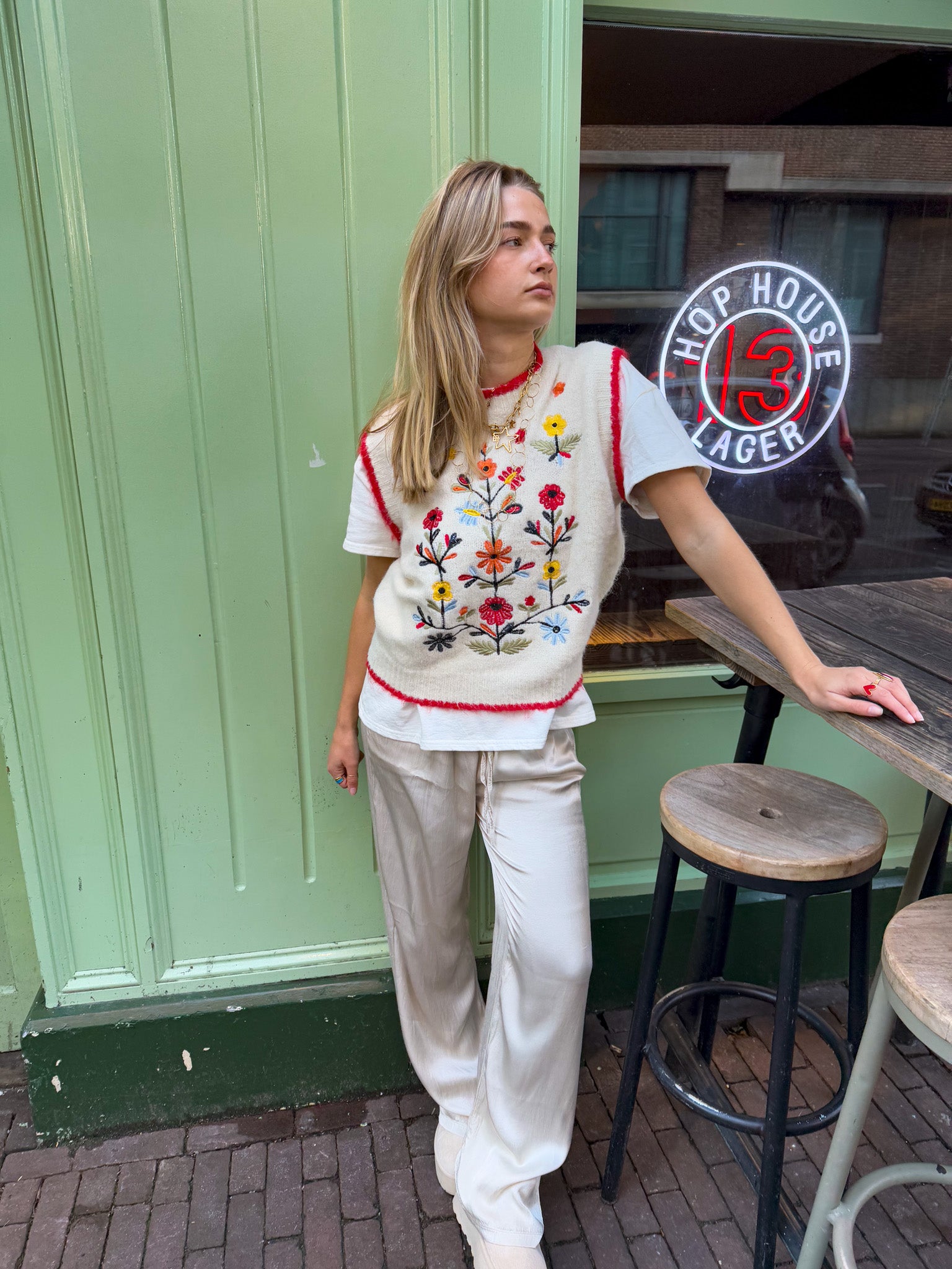 Slice of heaven Pantalon Light Gold