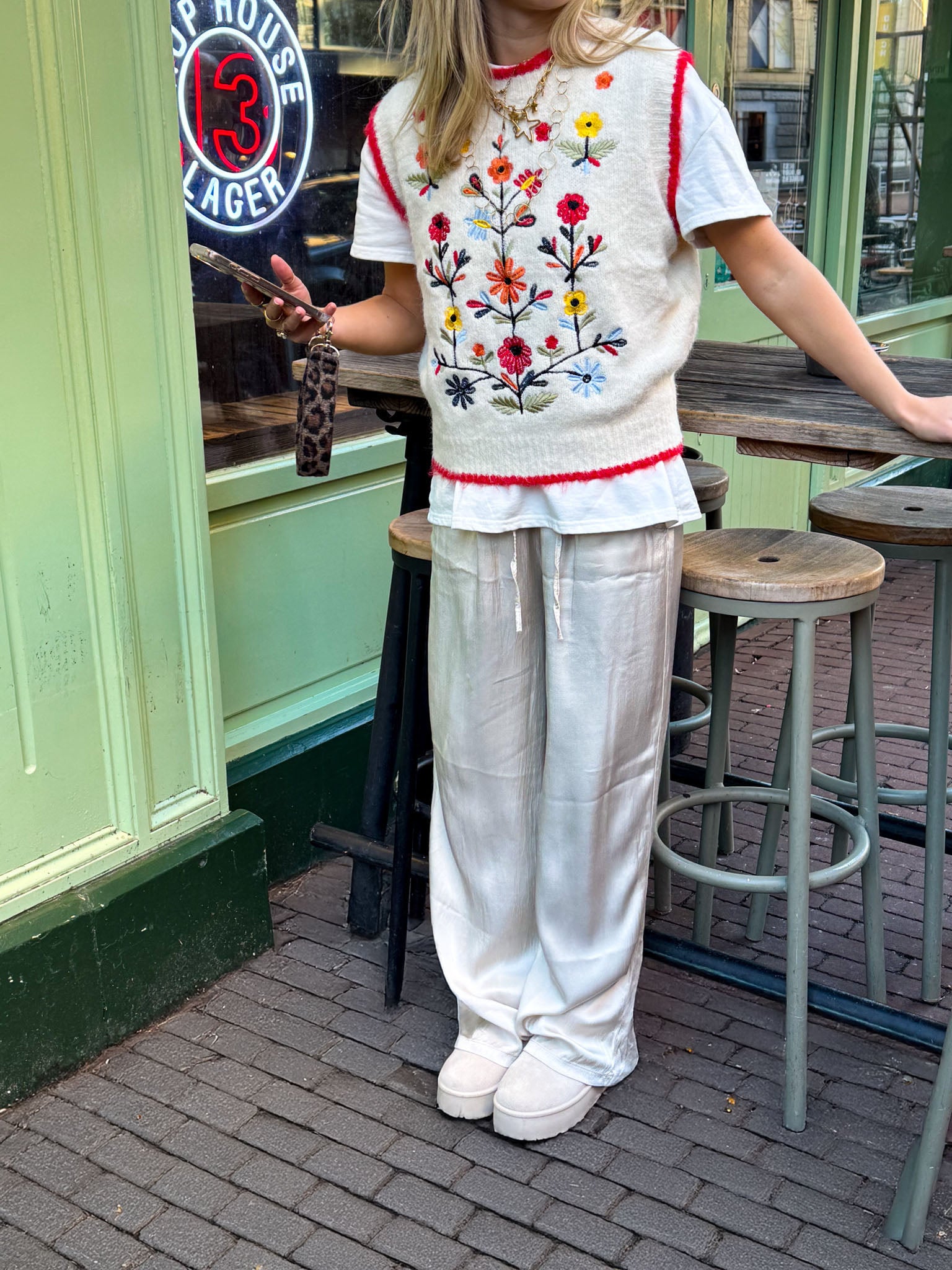 Slice of heaven Pantalon Light Gold