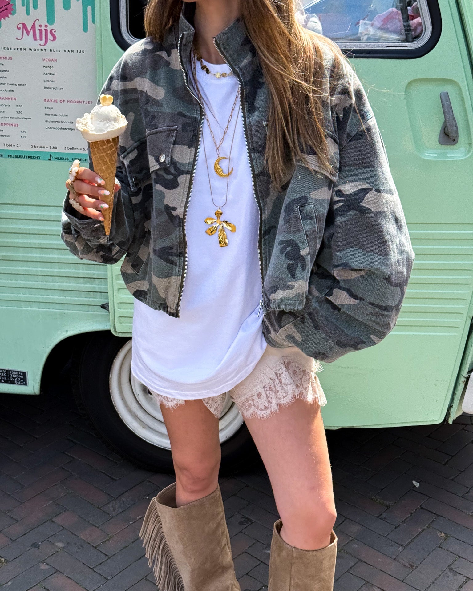Chrissie Camouflage Jacket