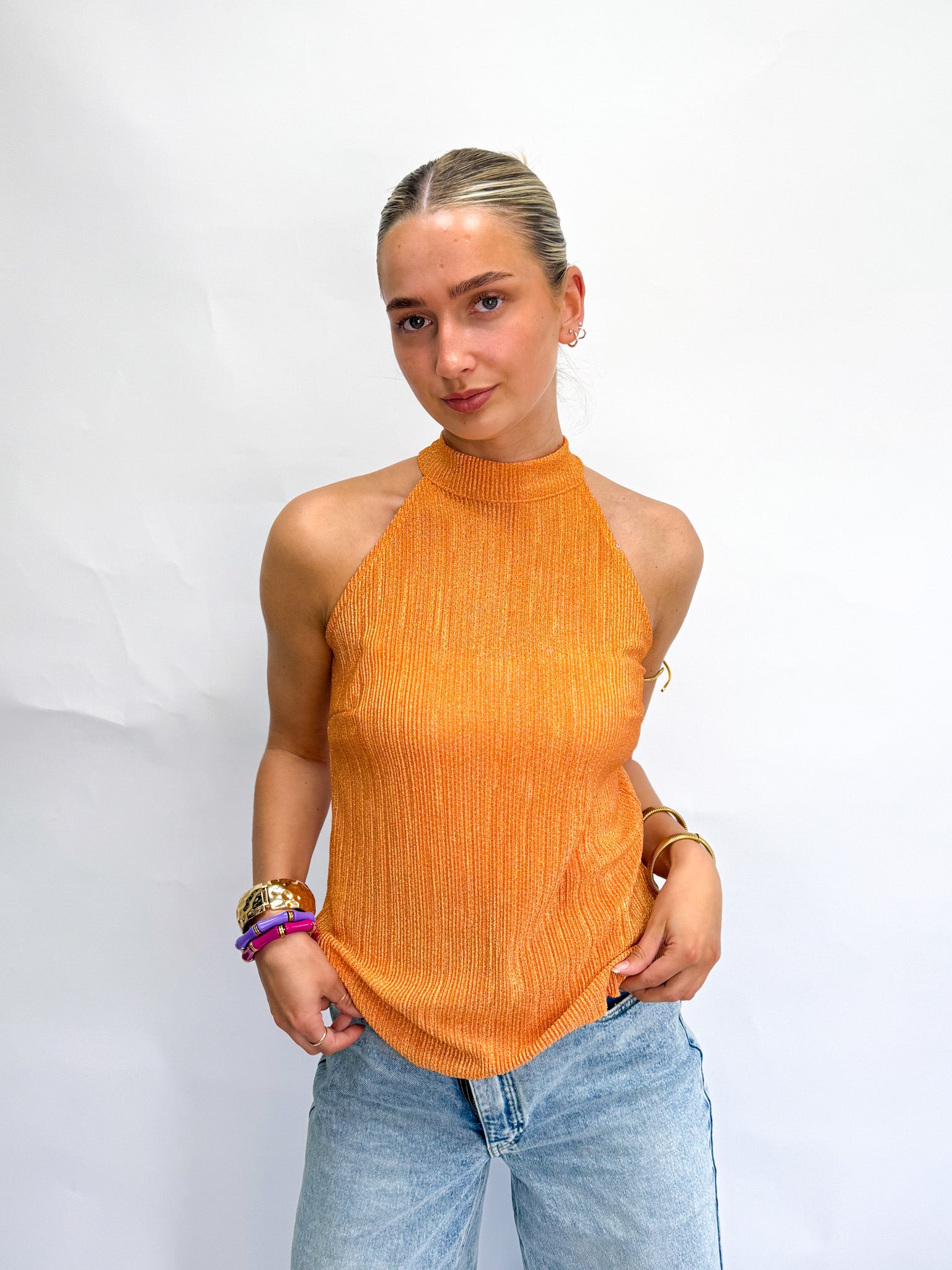 Claudia Halter Top Orange