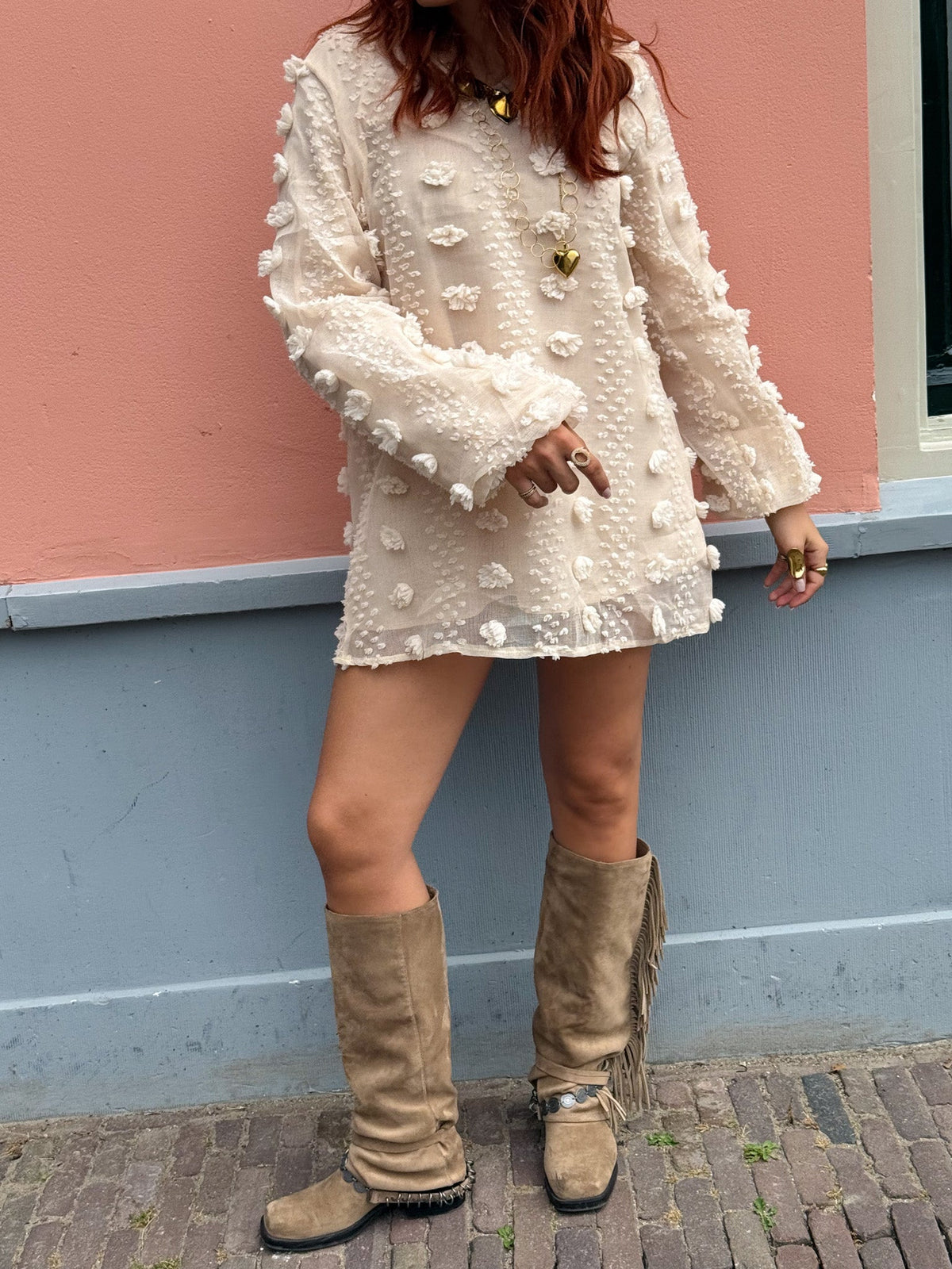 Cloud Nine Jurk | Beige