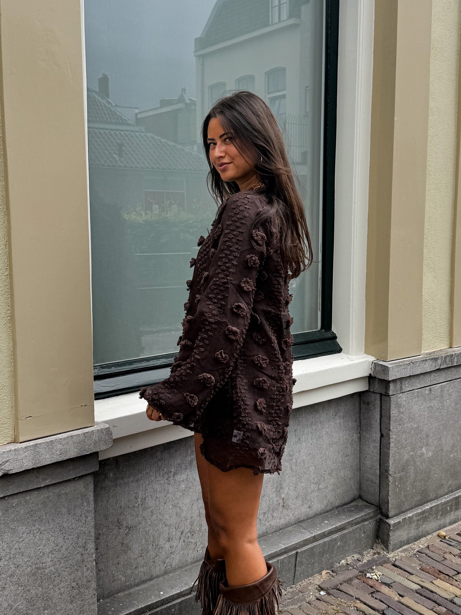 Cloud Nine Dress Brown
