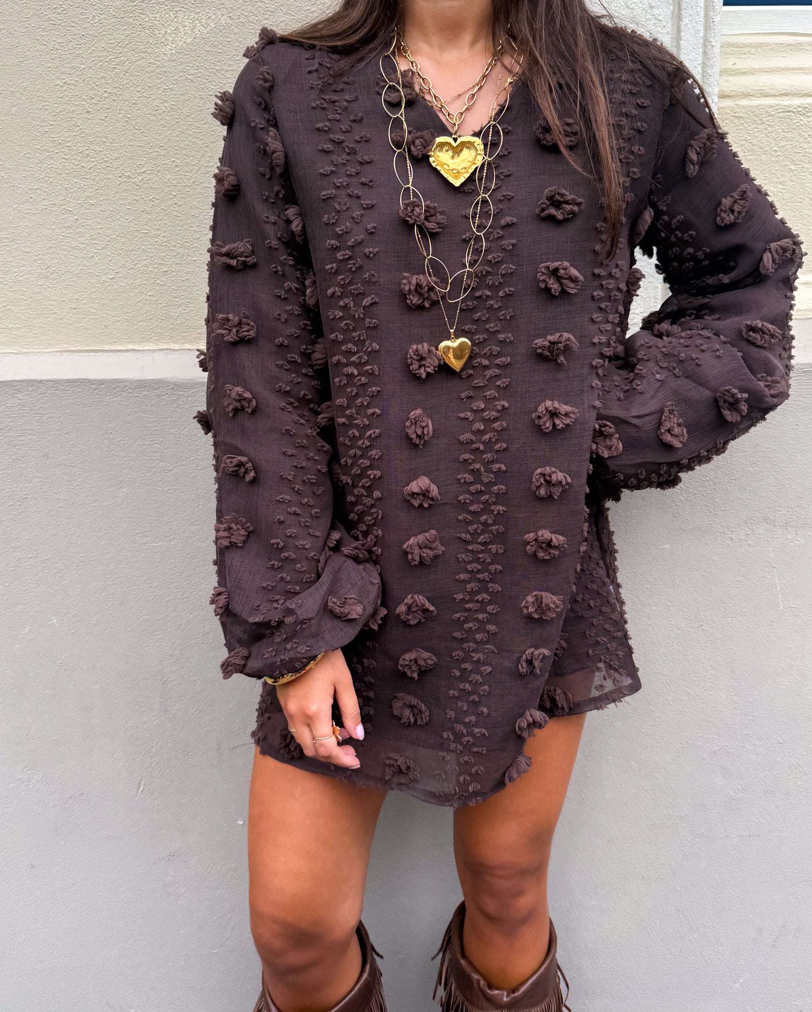 Cloud Nine Dress Brown
