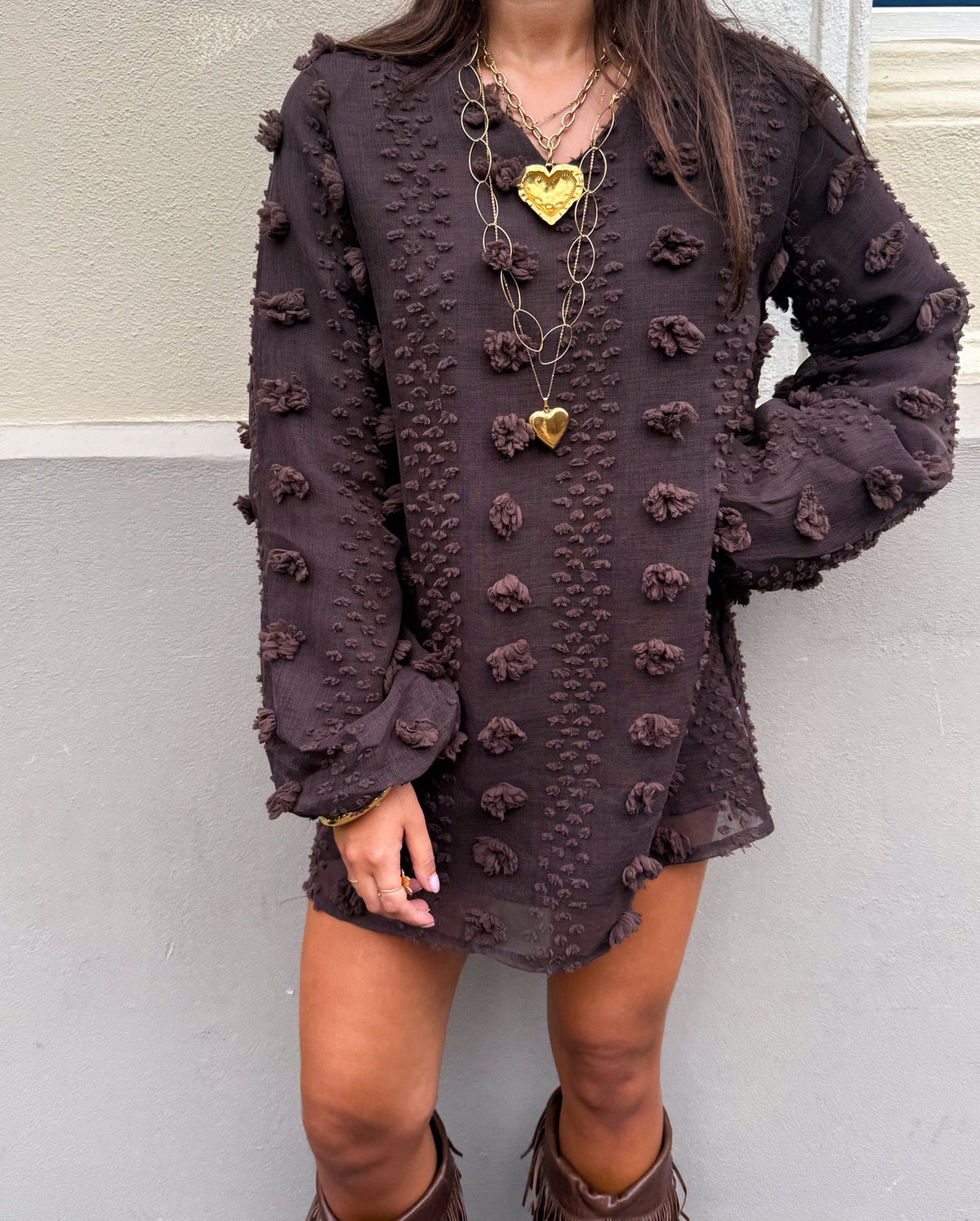 Cloud Nine Jurk | Brown