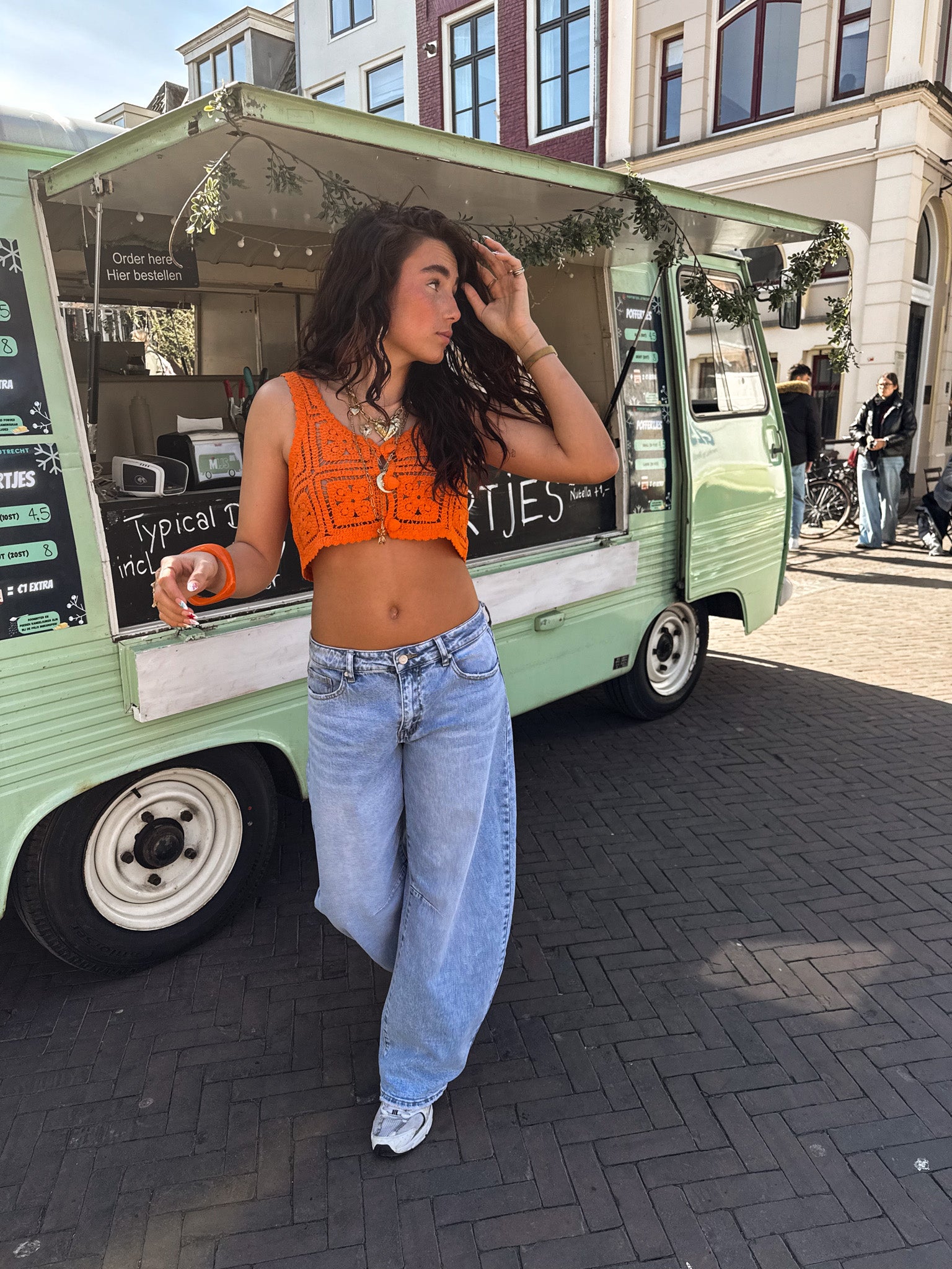 Baggy Balloon Fit Jeans Blue