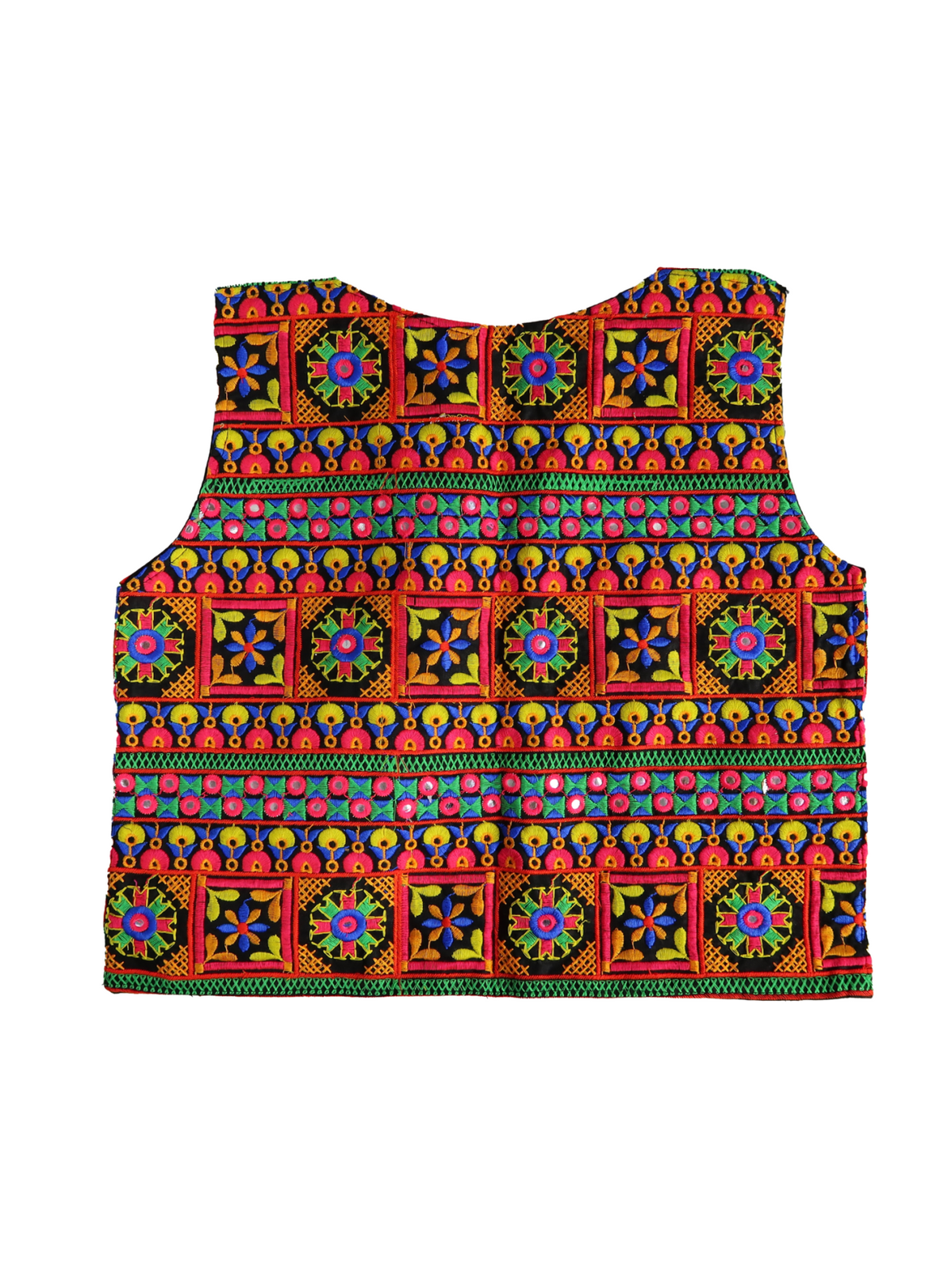 Bora Bora Gilet Pop of colour | Black