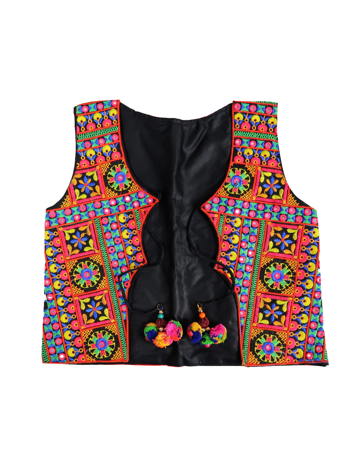 Bora Bora Gilet Pop of colour | Black