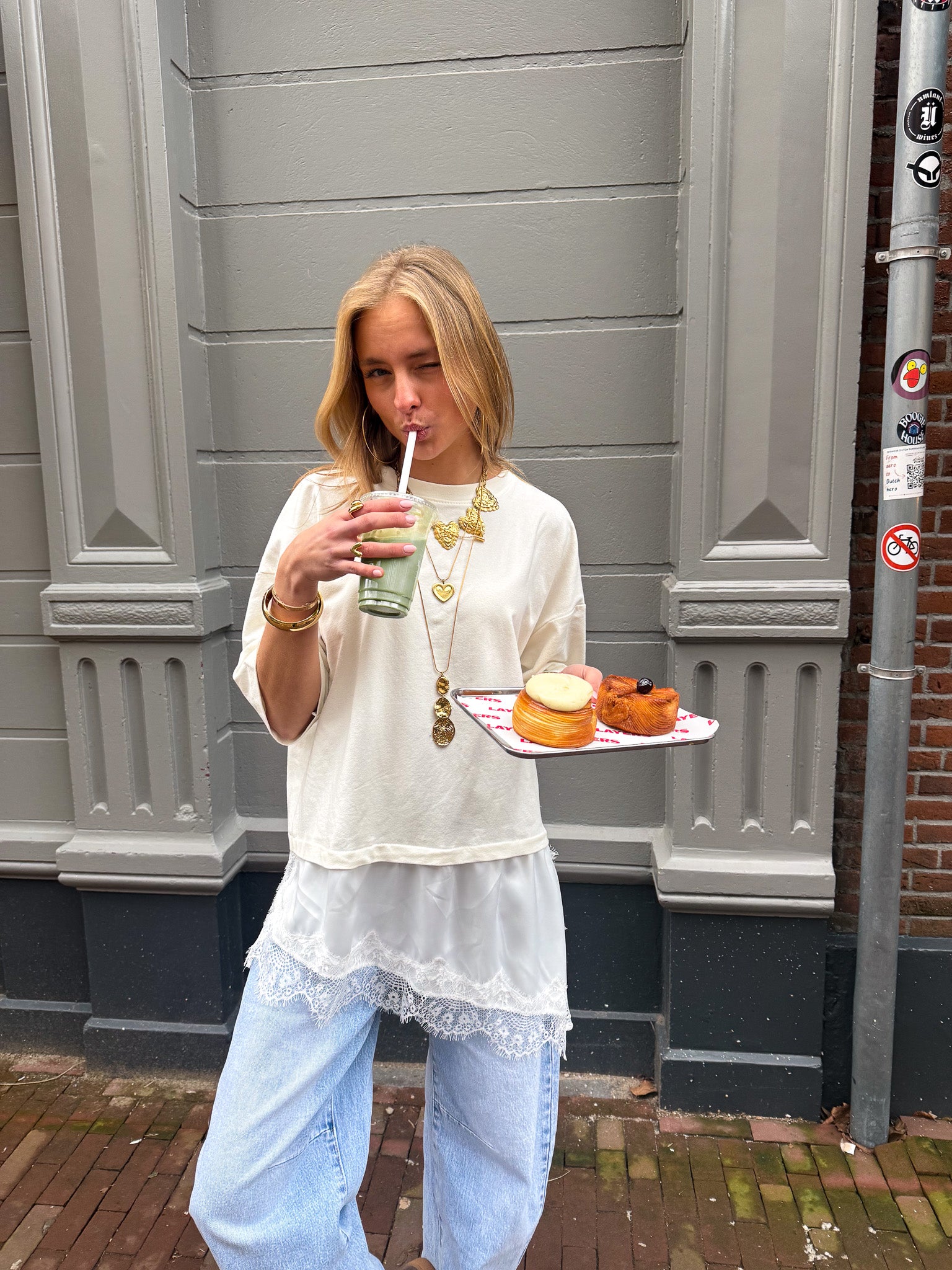 Darling Lace T-Shirt White