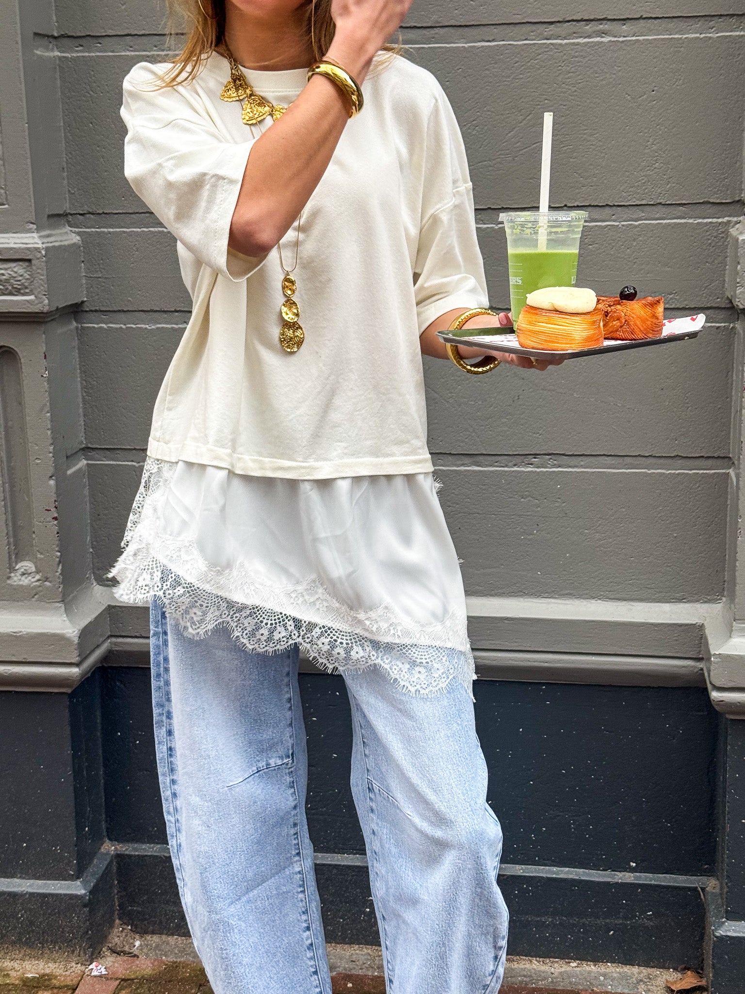 Darling Lace T-Shirt White