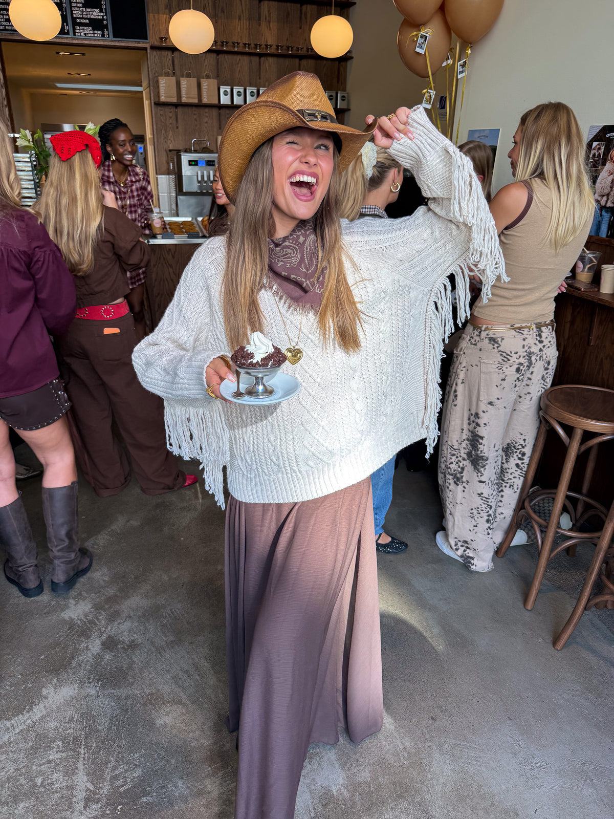 Do Fringe Knit Beige