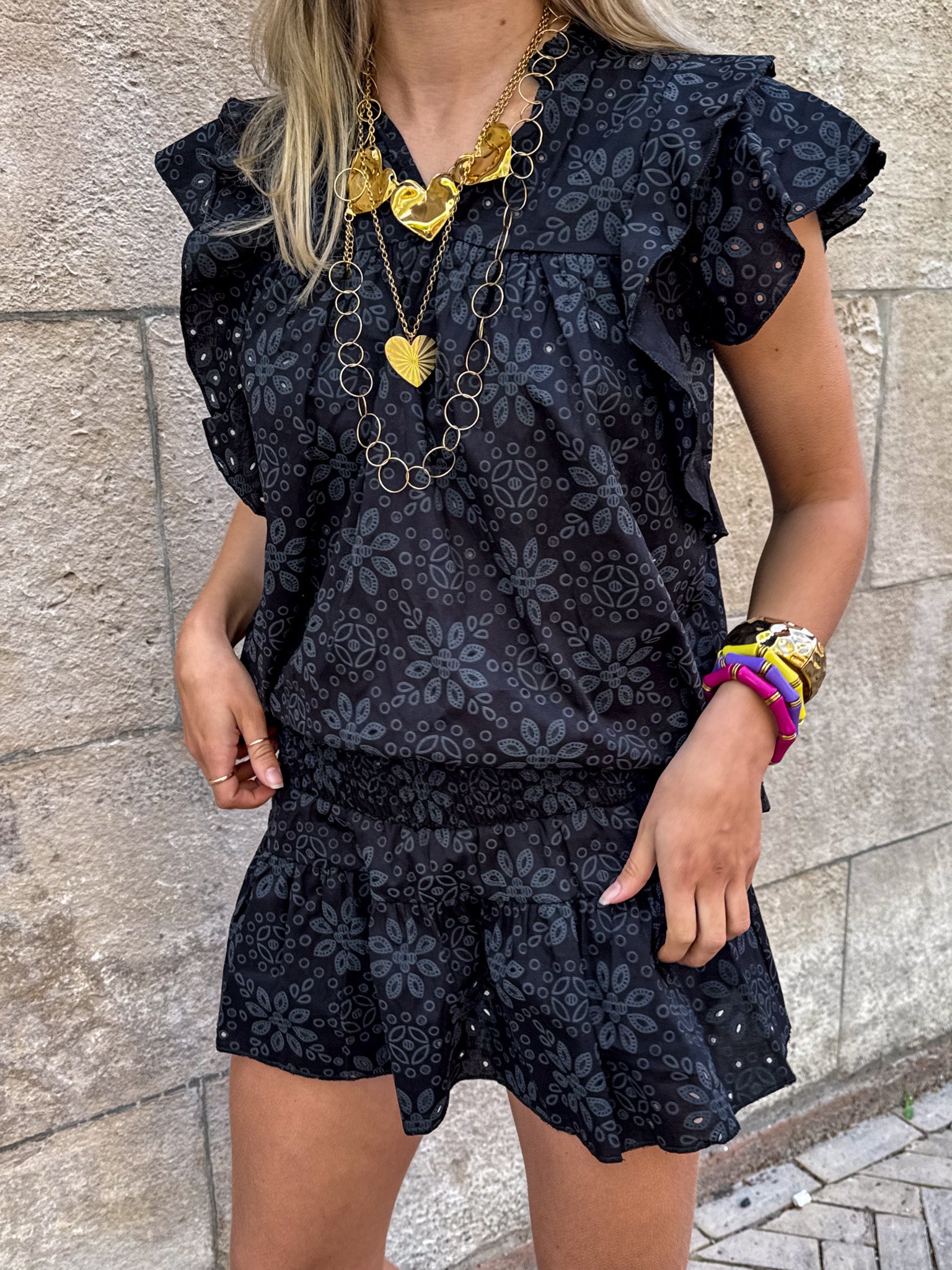 Donatella Top Black
