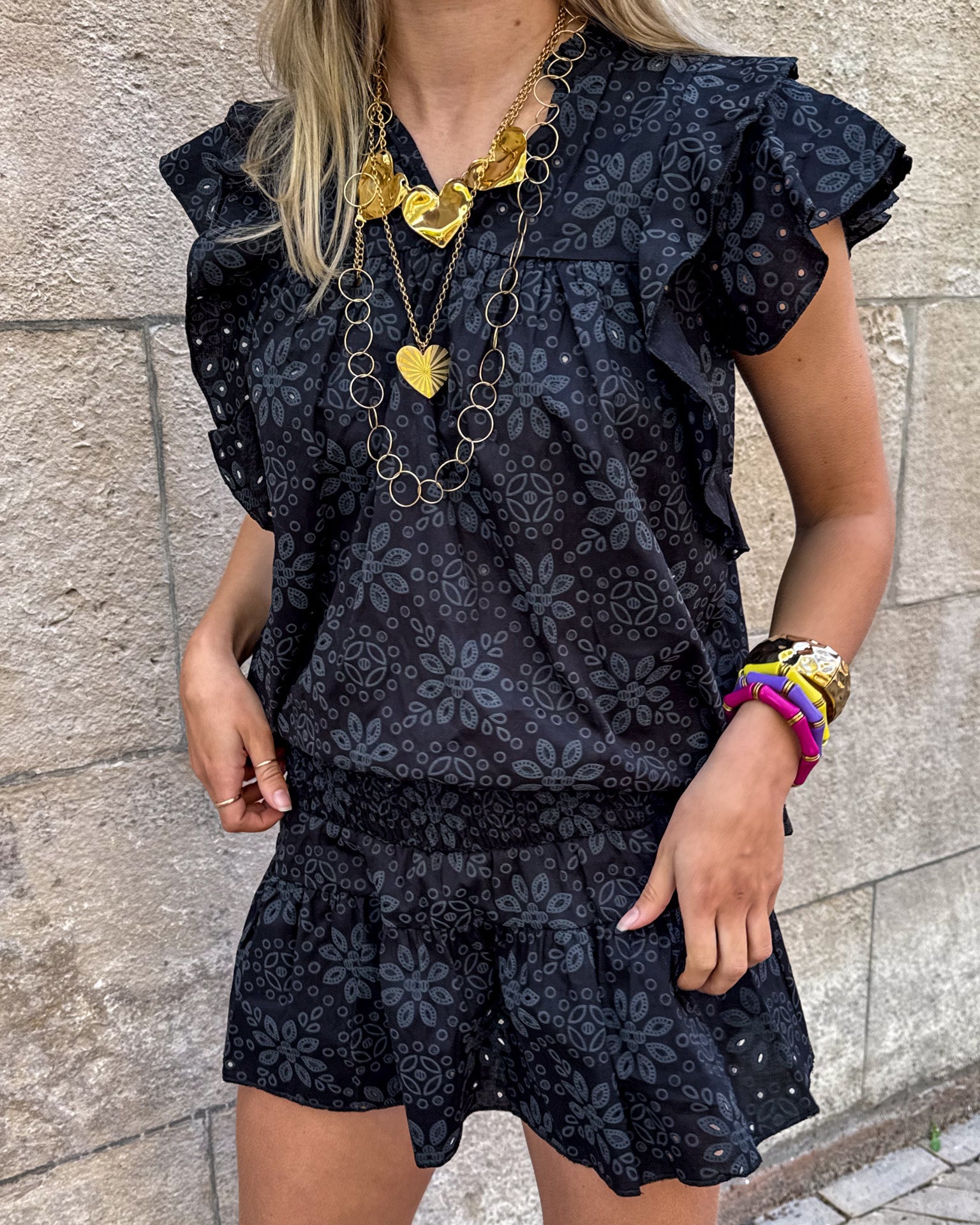 Donatella Top Black