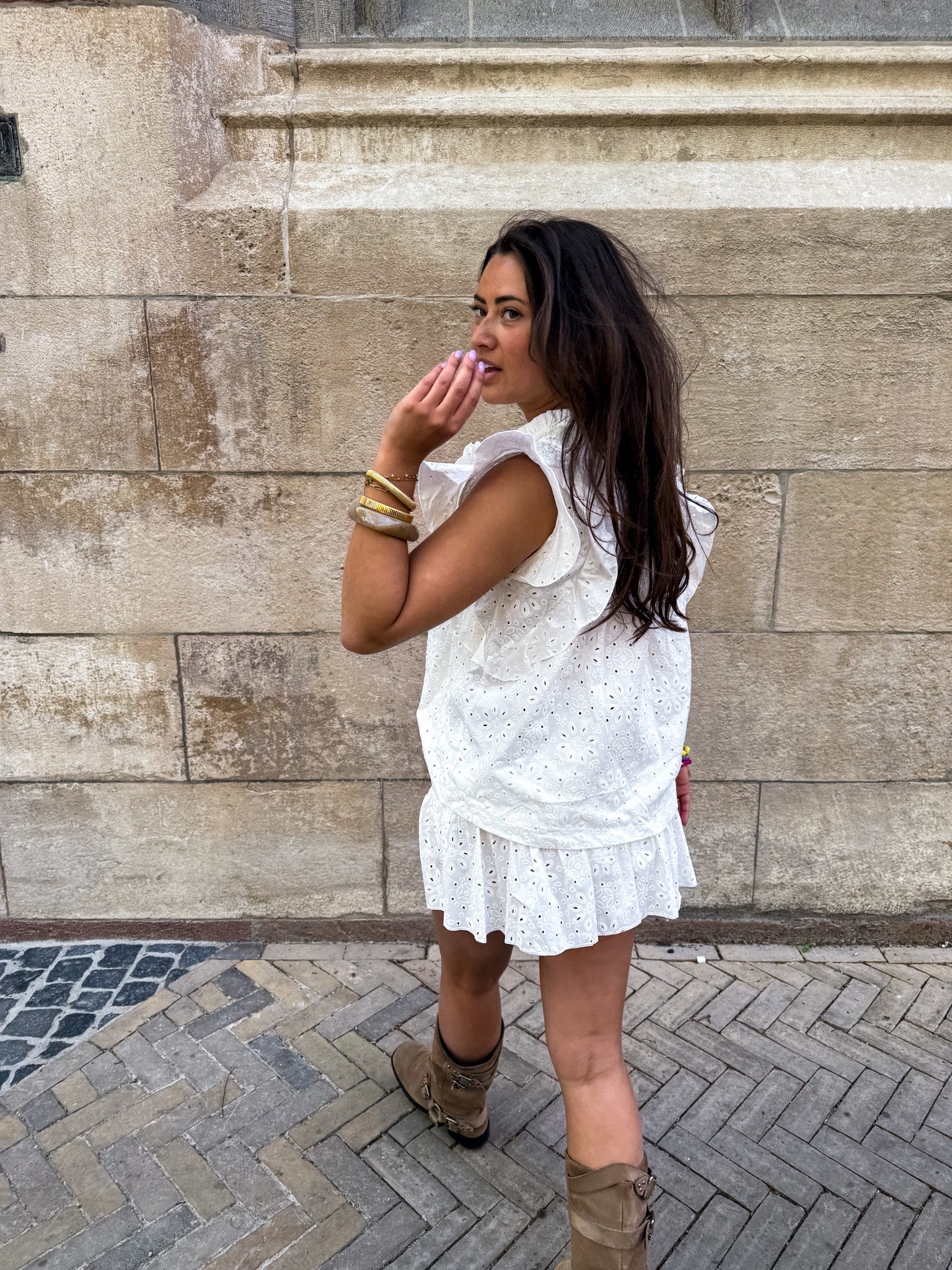Donatella Skort White