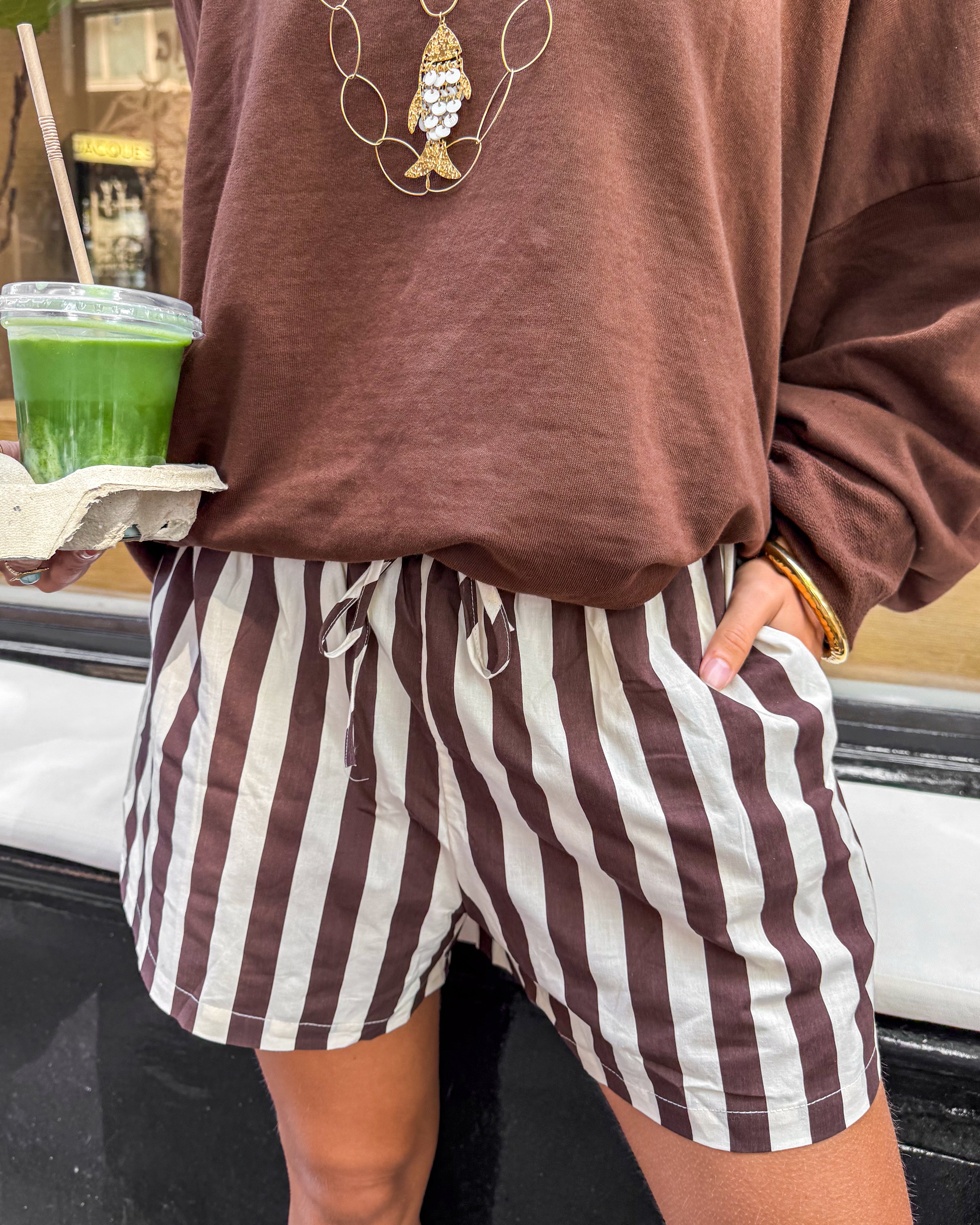 Drift Away Striped Shorts