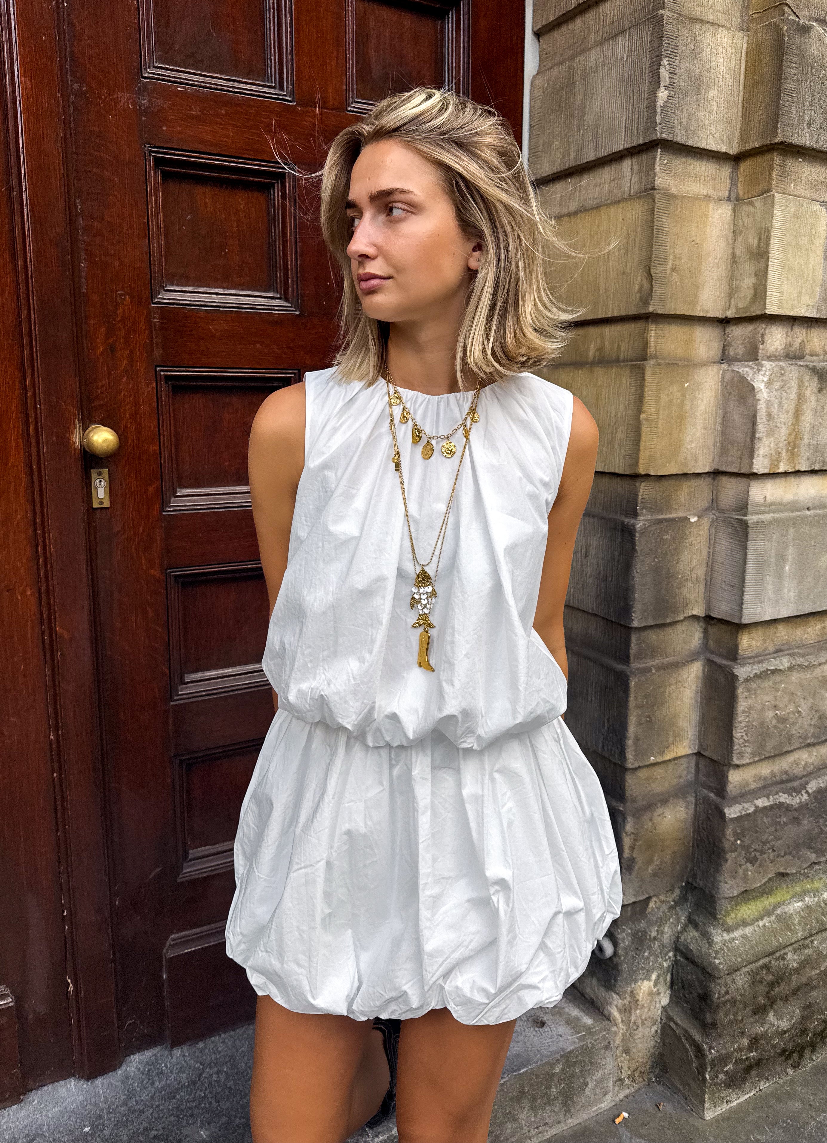 Dusty Balloon Skort White