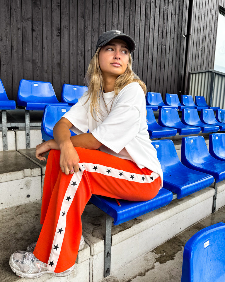 Star Joggings Pants Orange