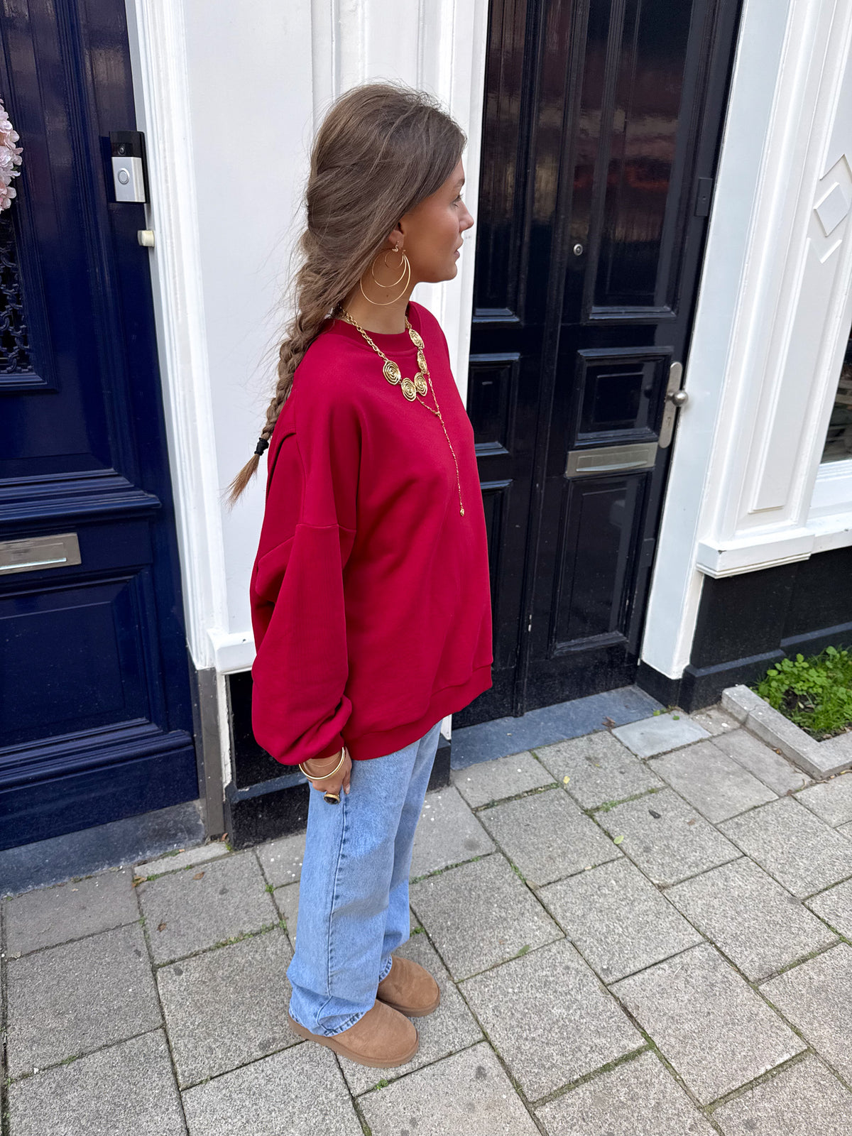 Ellie Sweater | Red