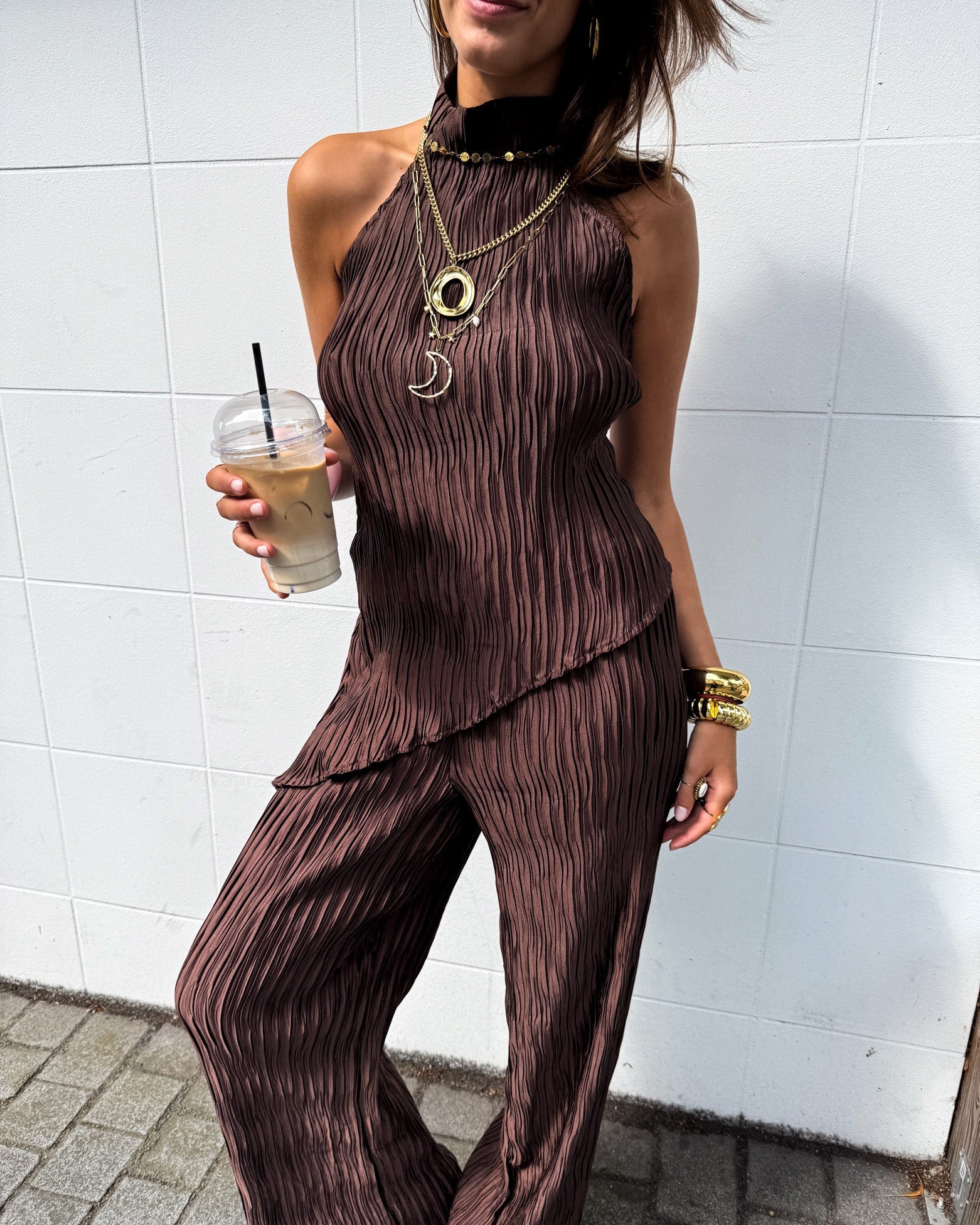 Jean Halter Top Brown