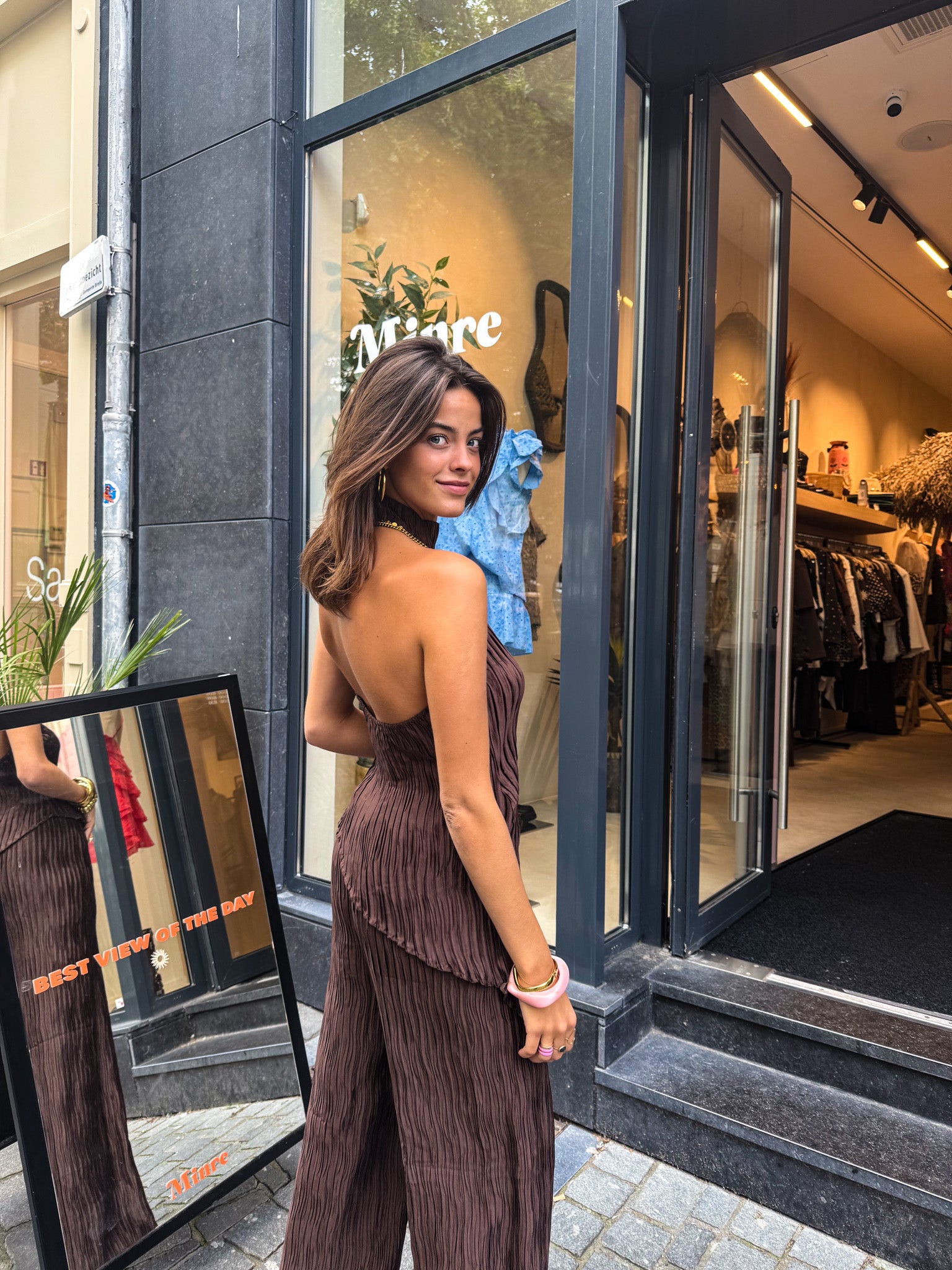 Jean Halter Top Brown