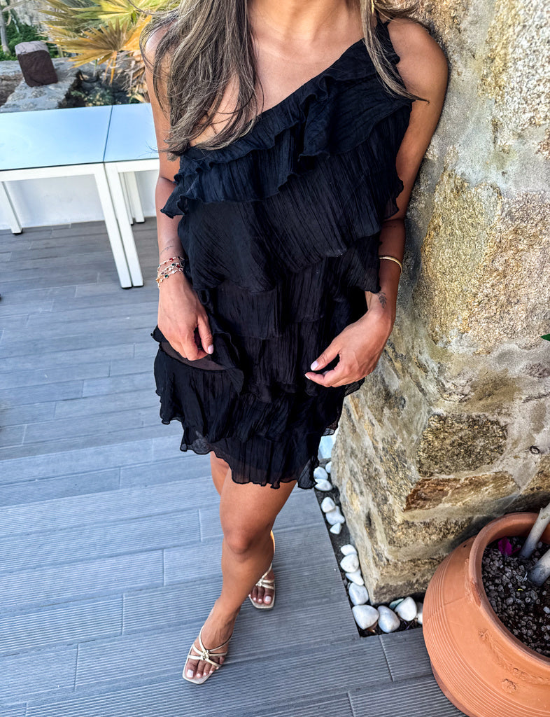 Kate Flowy Jurk | Black