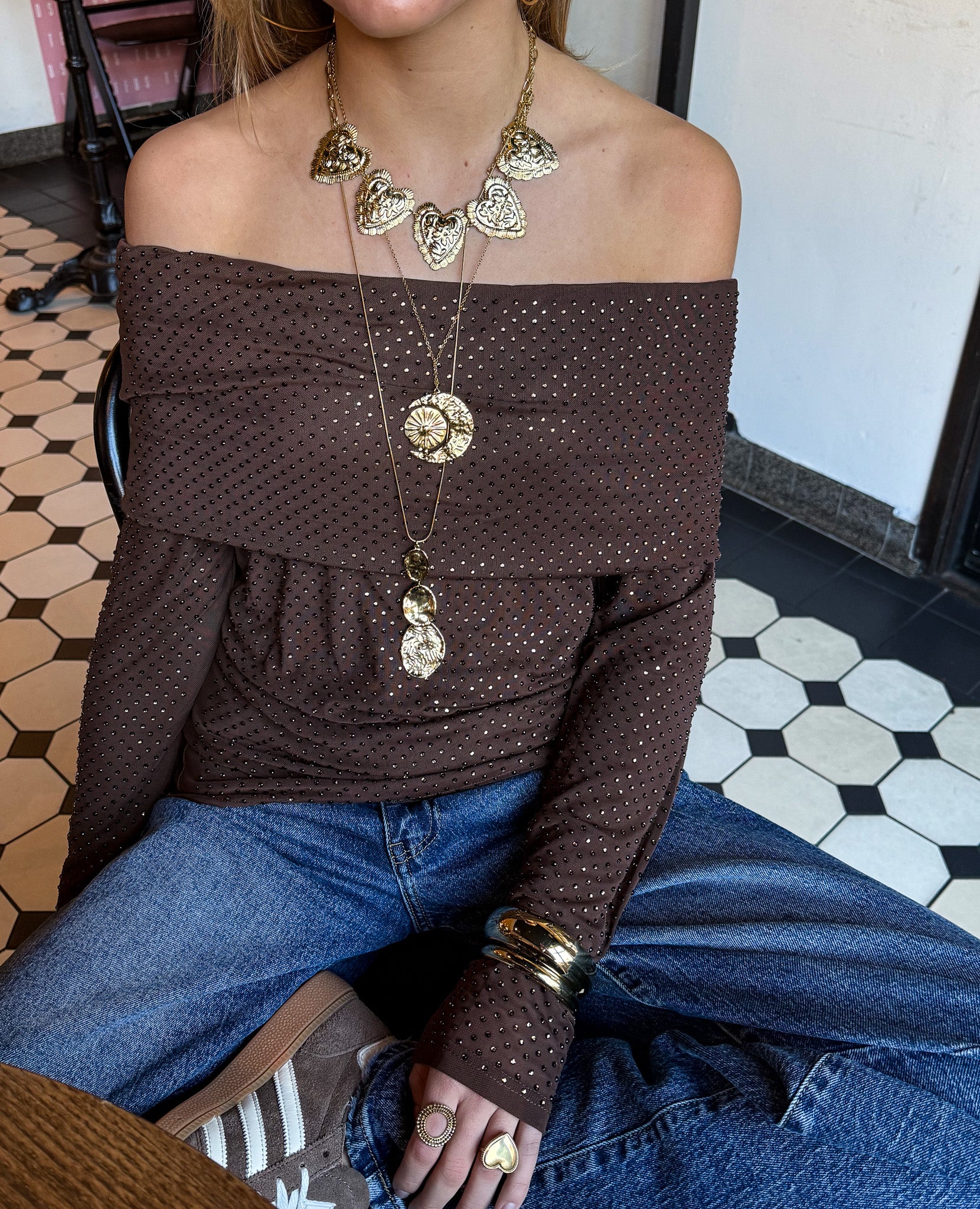 Chunky Hearts Necklace