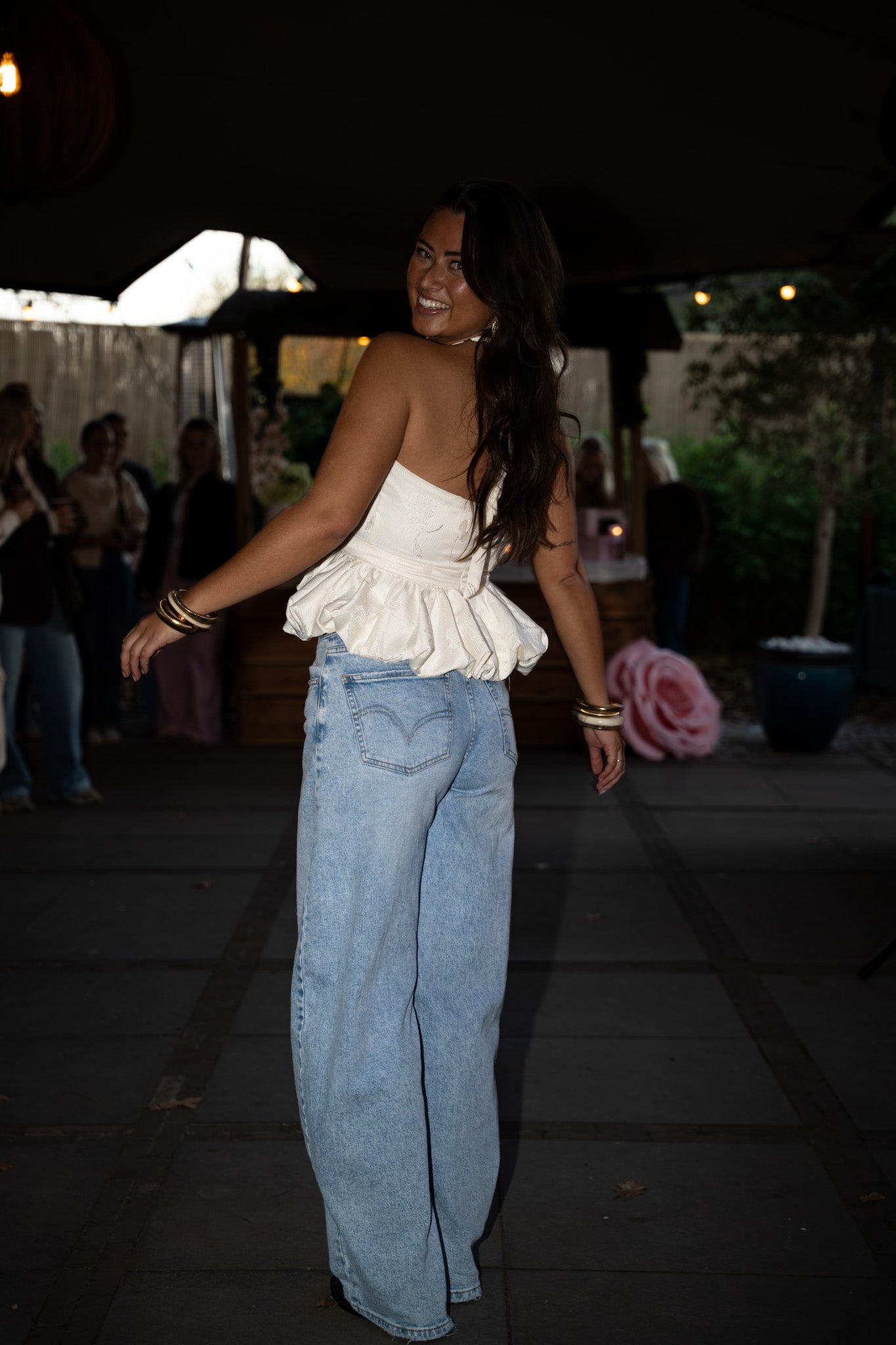 Flirty Friday Top White