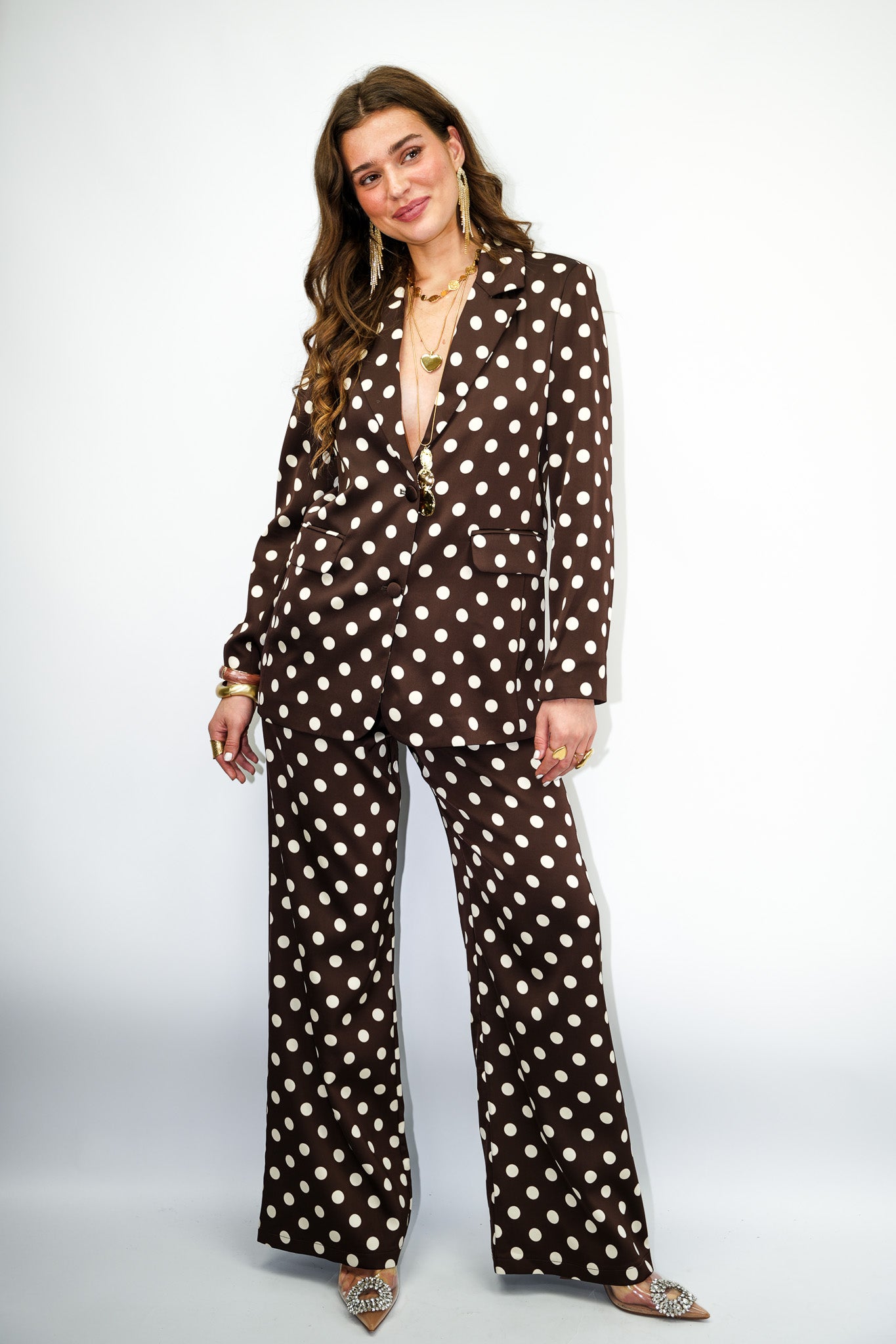 Floor Dots Blazer Brown