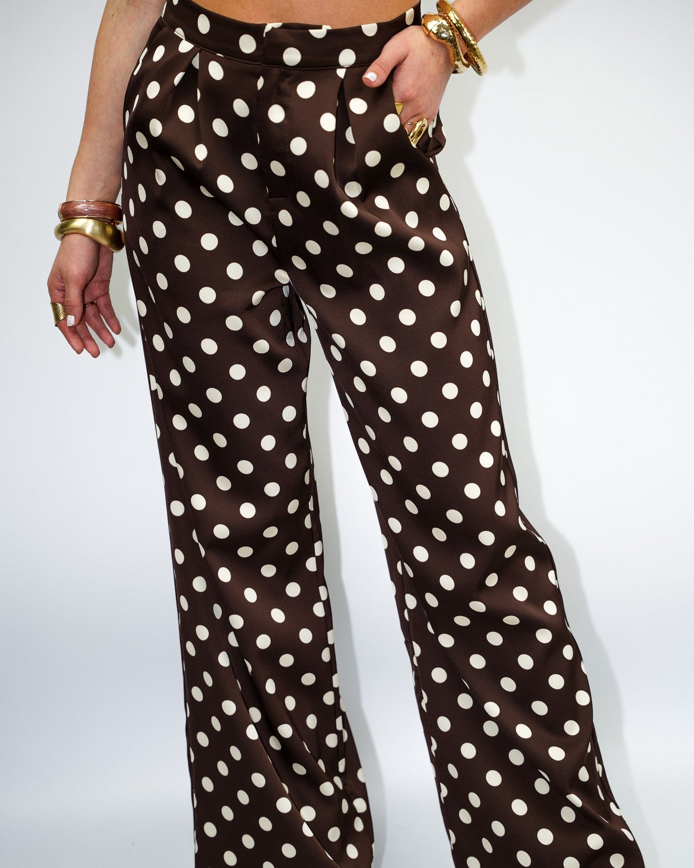 Floor Dots Pantalon Brown