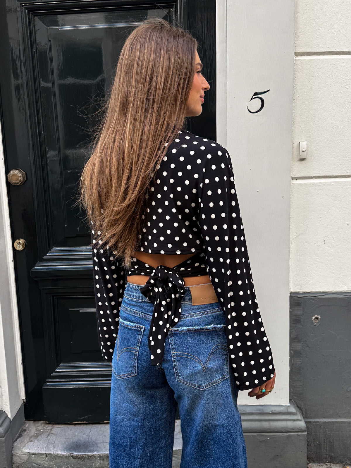 Flow Stippen Top | White