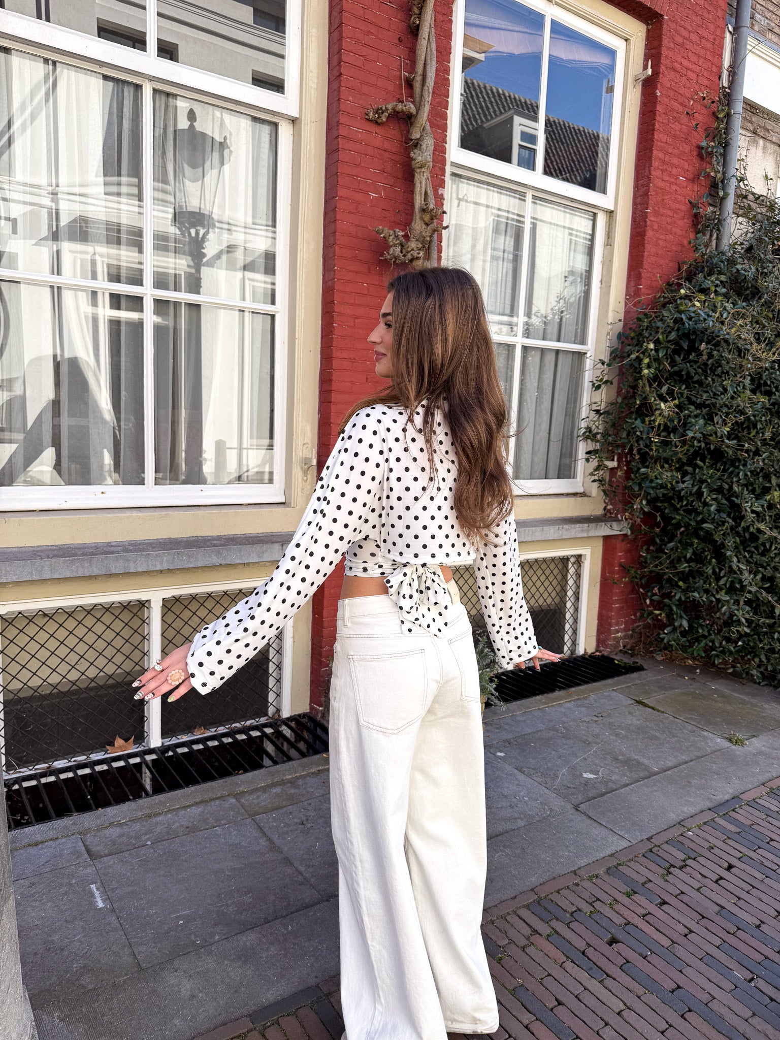 Rope Wide Leg Jeans White