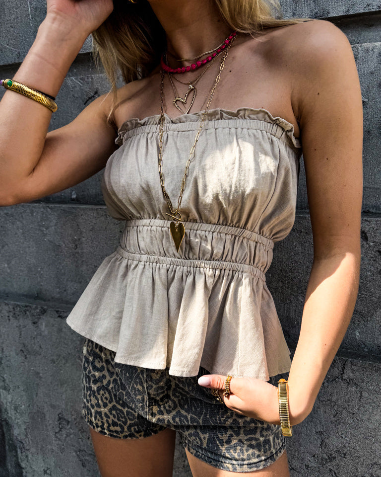 Freja Top Beige