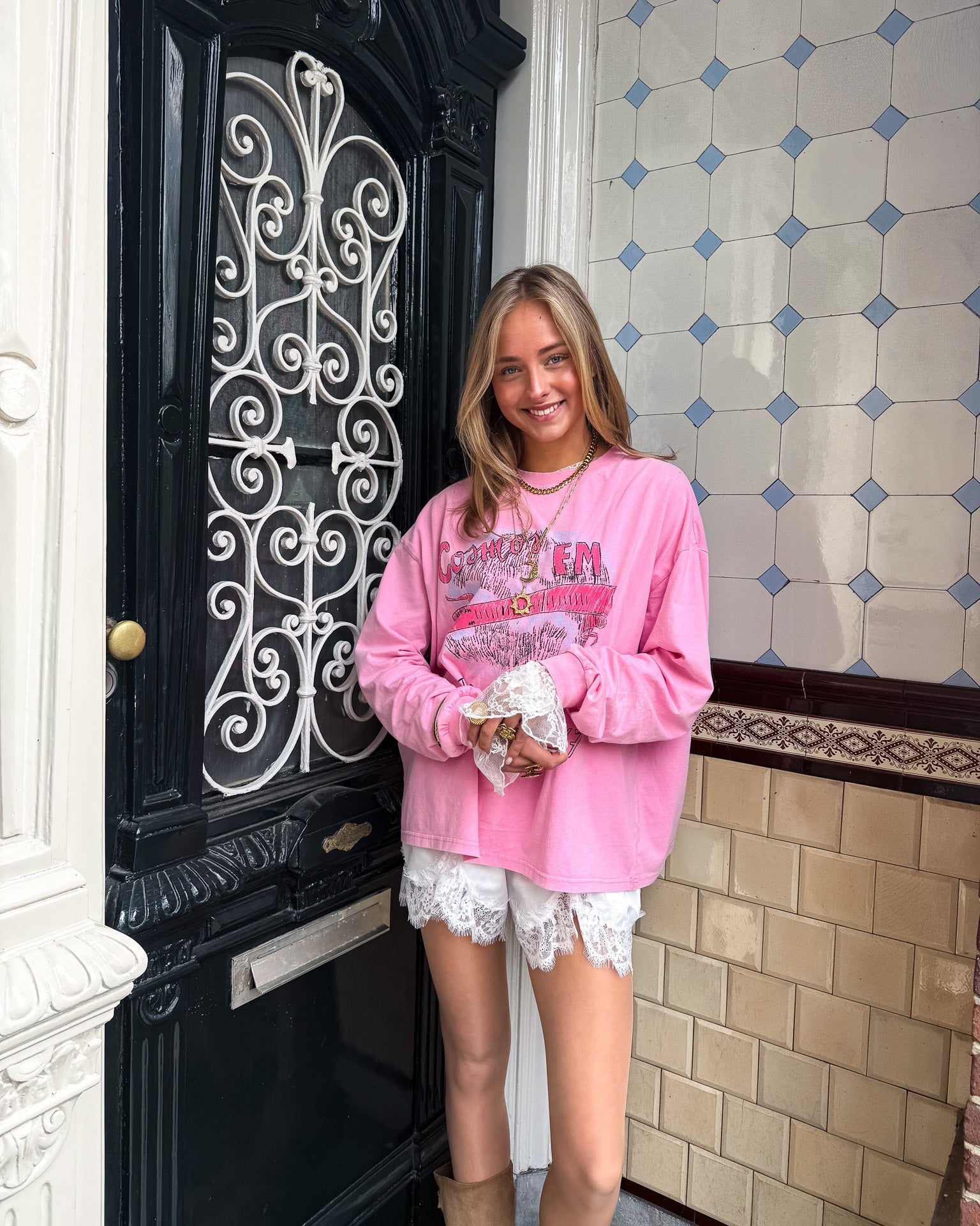 Frequence Longsleeve Roze