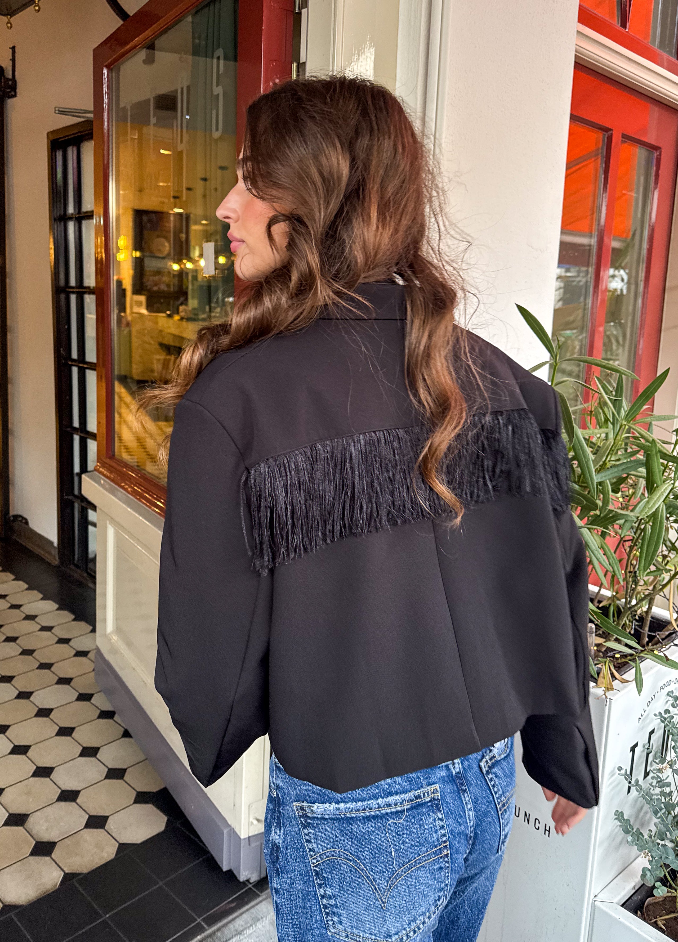 Blazer Fringe Affair noir