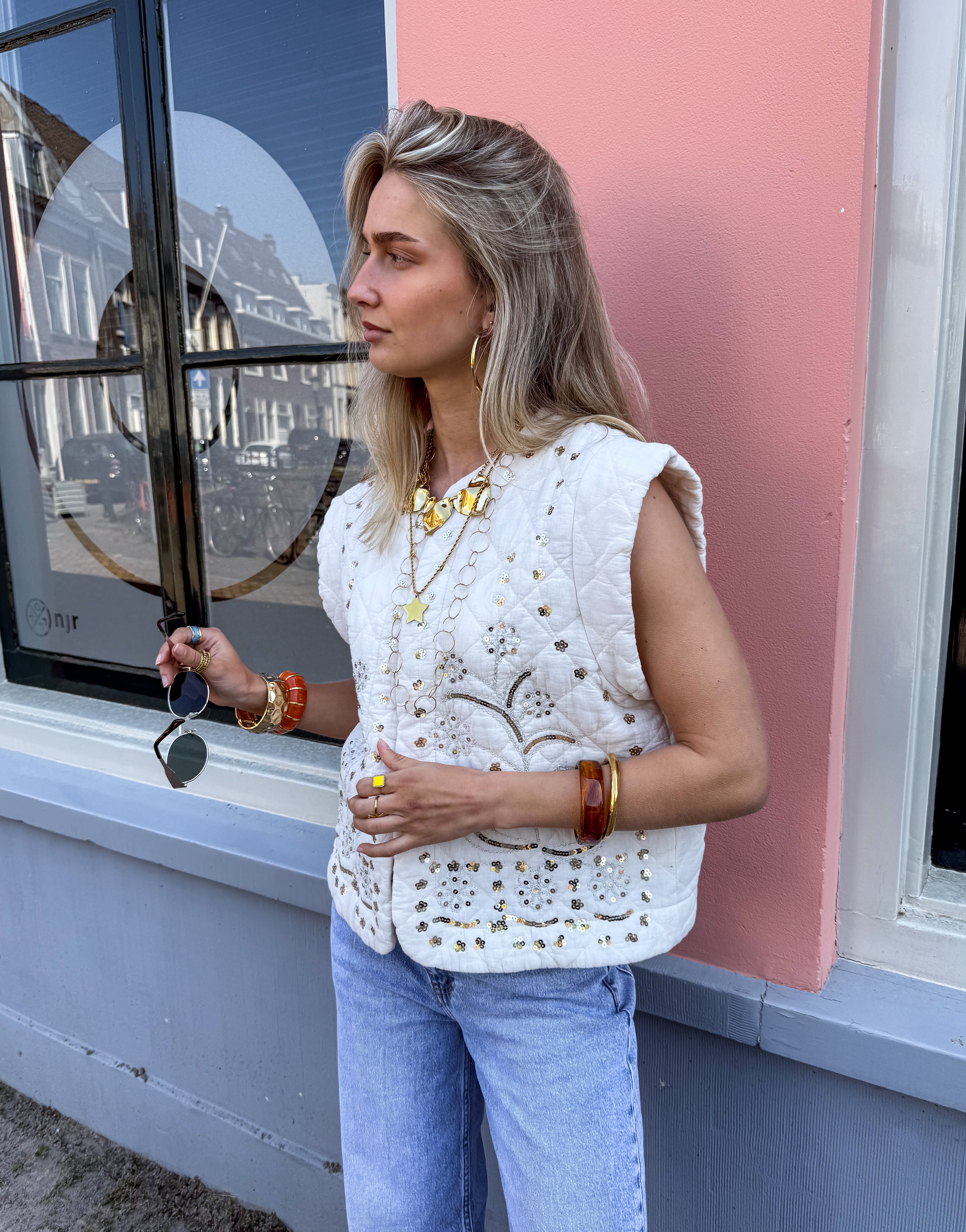 Gael Gilet Creme