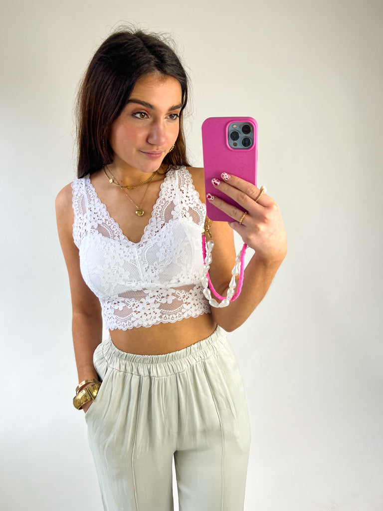 Gaia Bralette | White