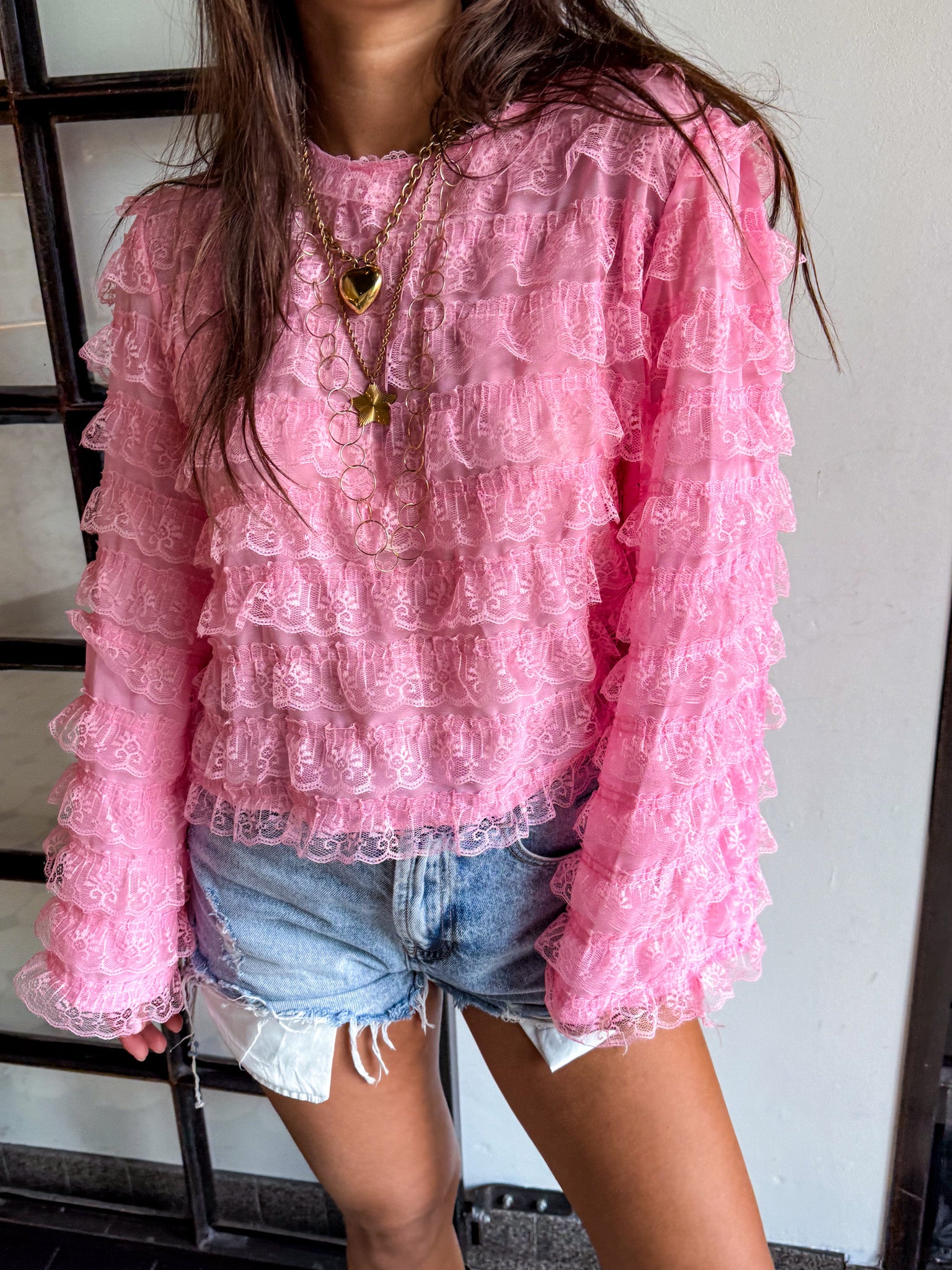 Zara Damaged Denim Shorts