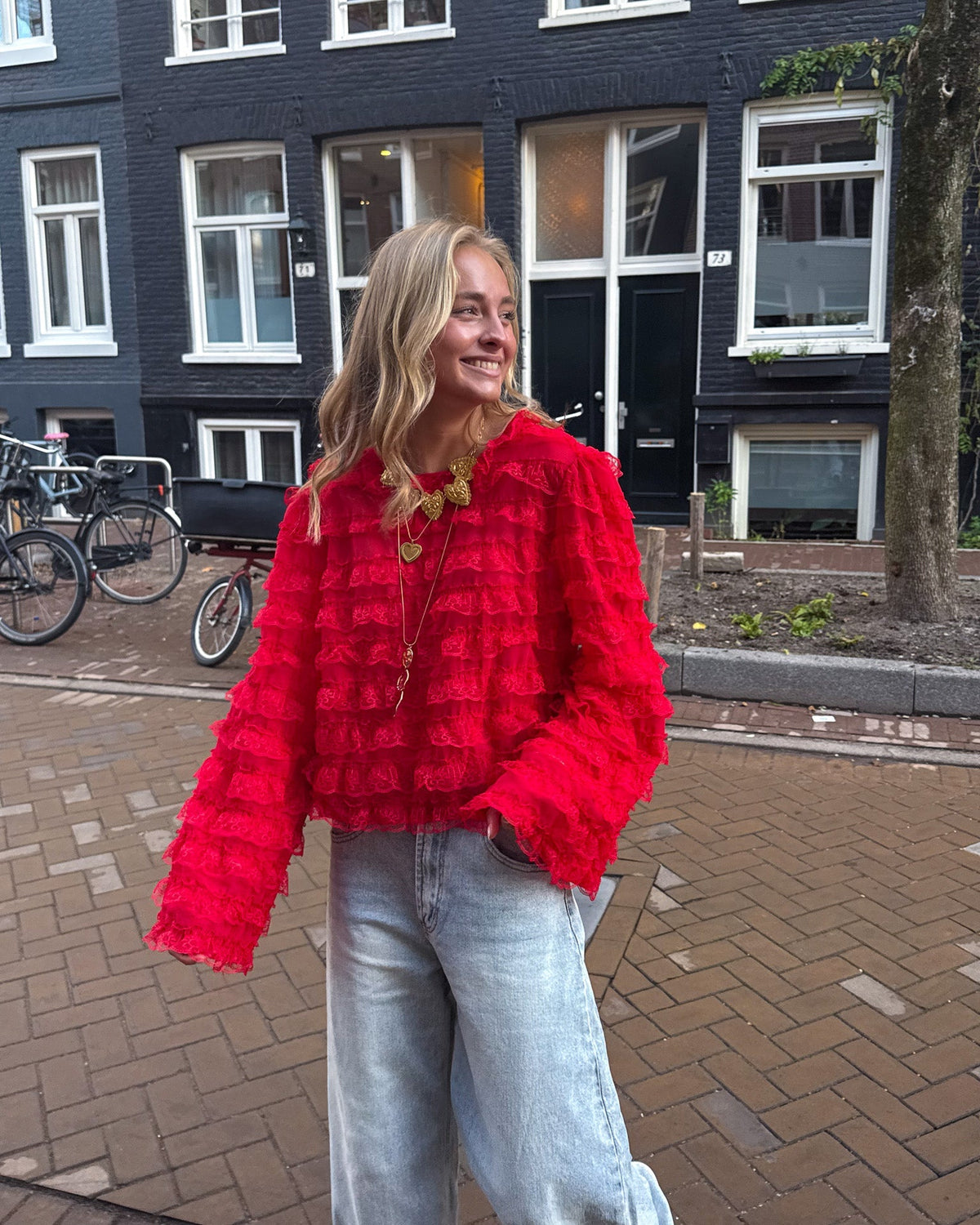 Gigi Blouse | Red