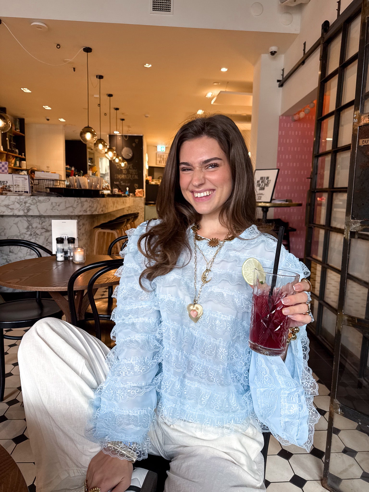 Gigi Blouse Skye Blue