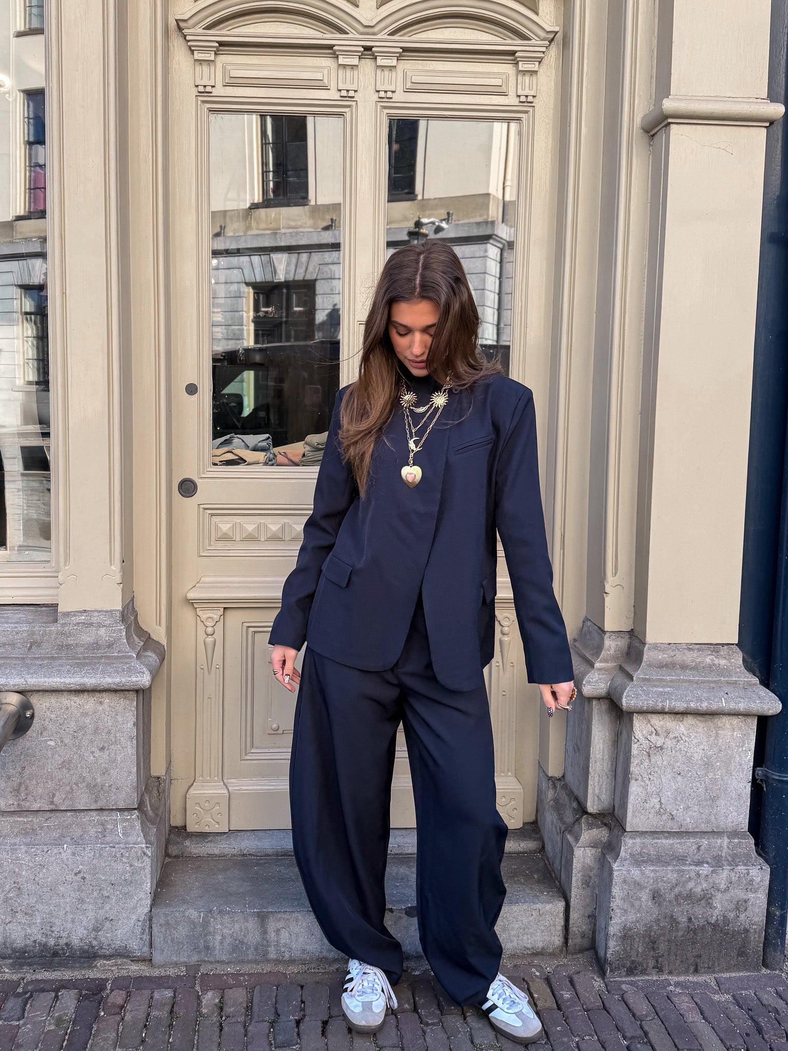 Nina Barrel Pantalon Navy