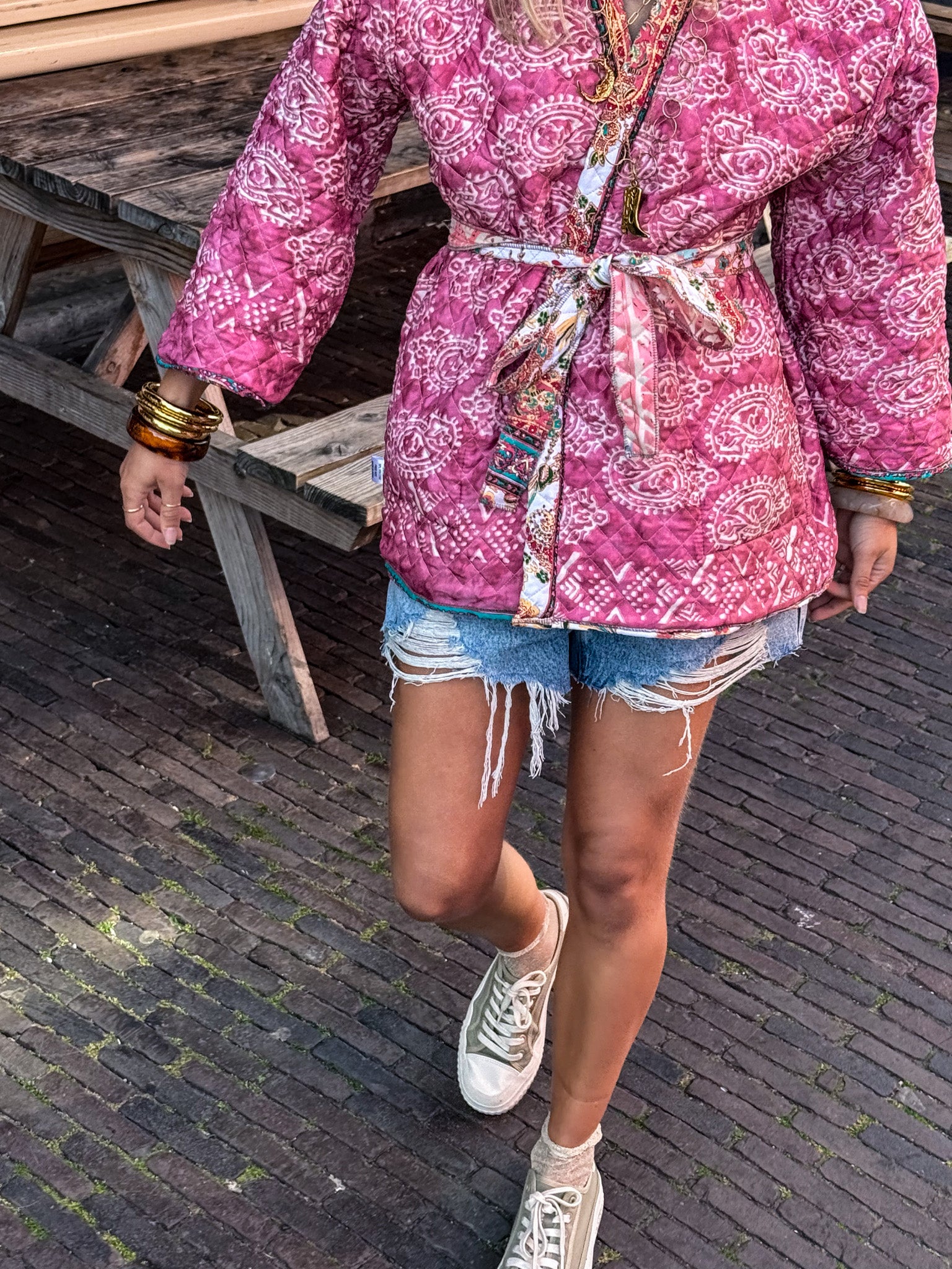Island Kimono Ecru